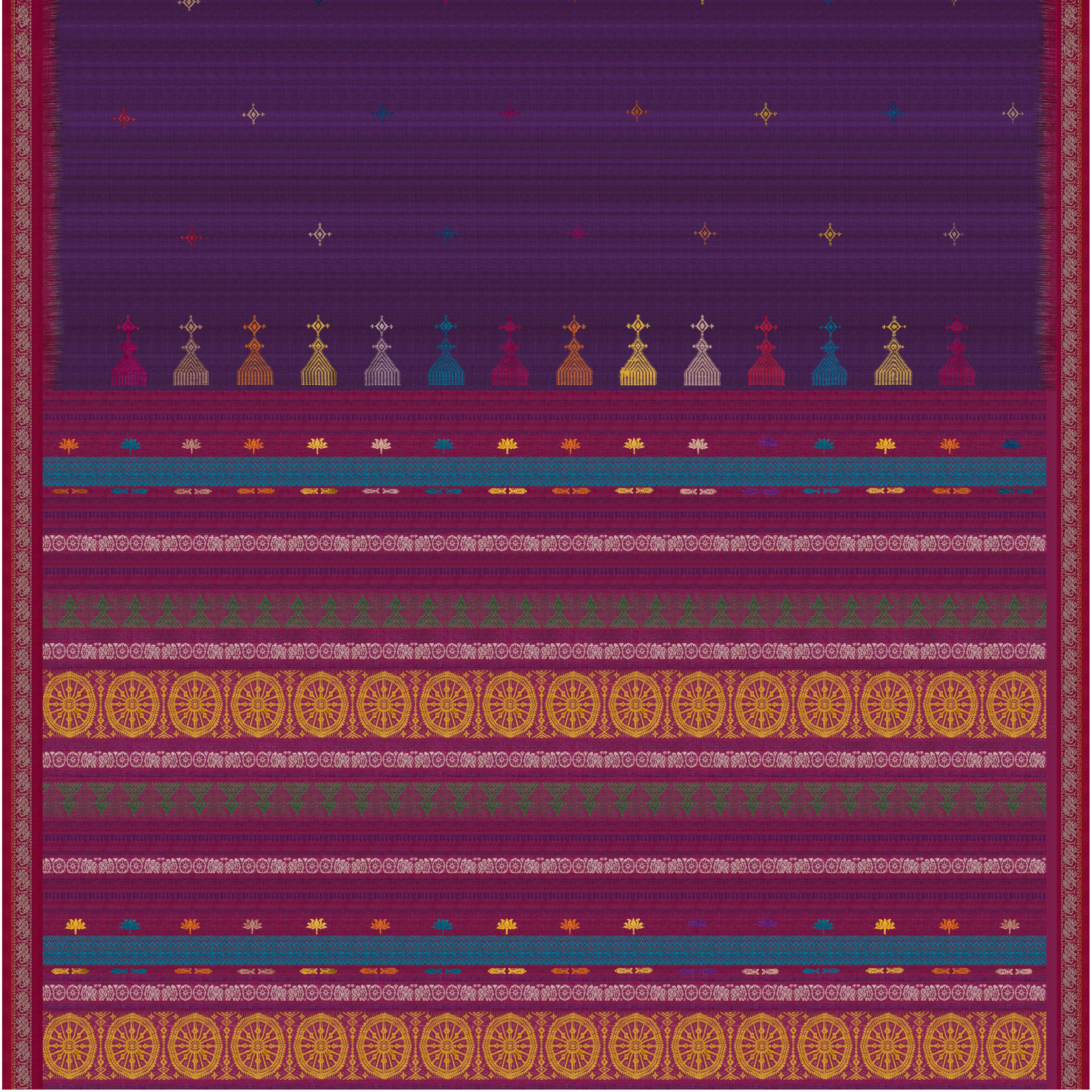 Vani Vrtti Tussore Silk Sari 25-015-HS002-00227 - Full View1