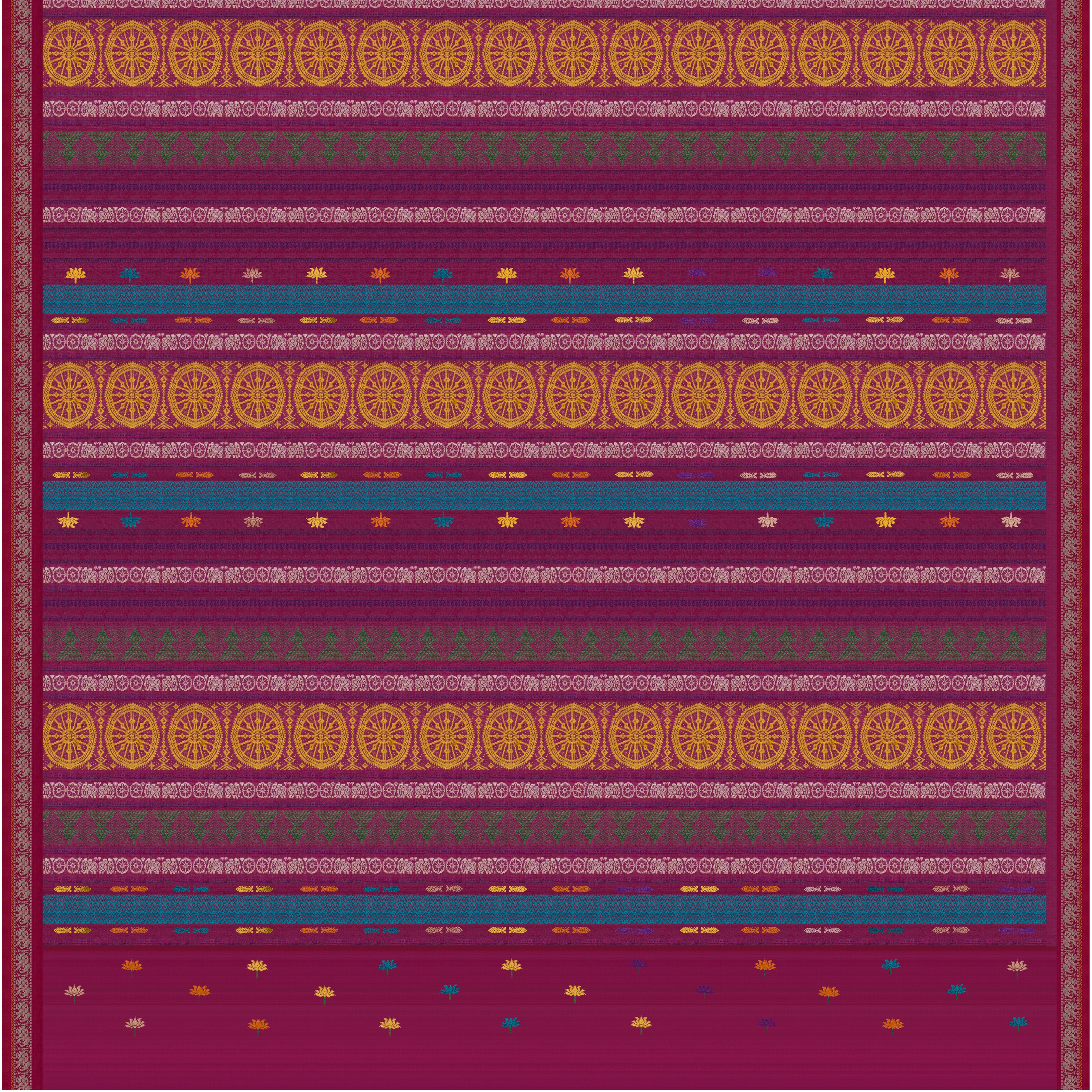 Vani Vrtti Tussore Silk Sari 25-015-HS002-00227 - Full View 2