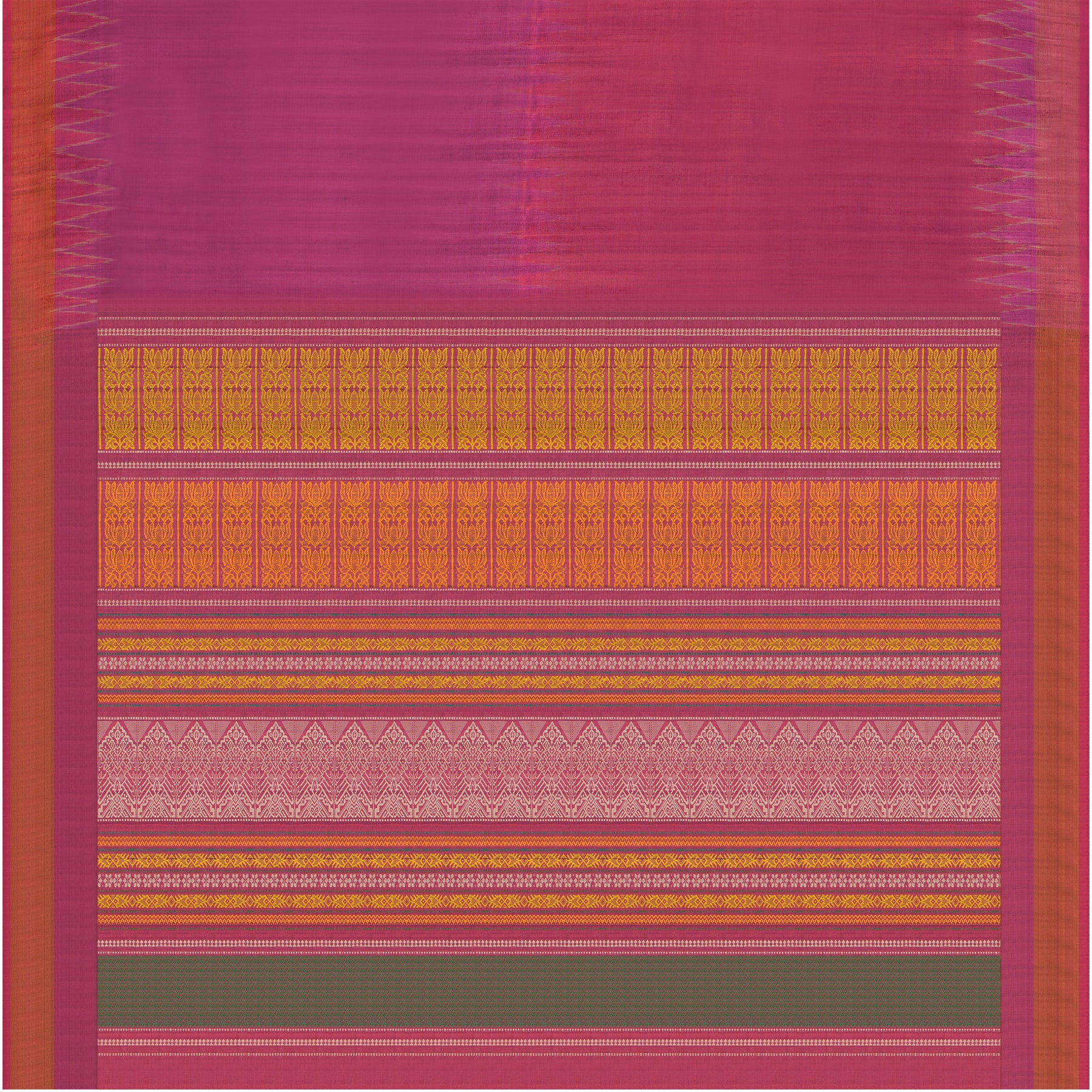 Vani Vrtti Tussore Silk Sari 25-015-HS002-00232 - Full View