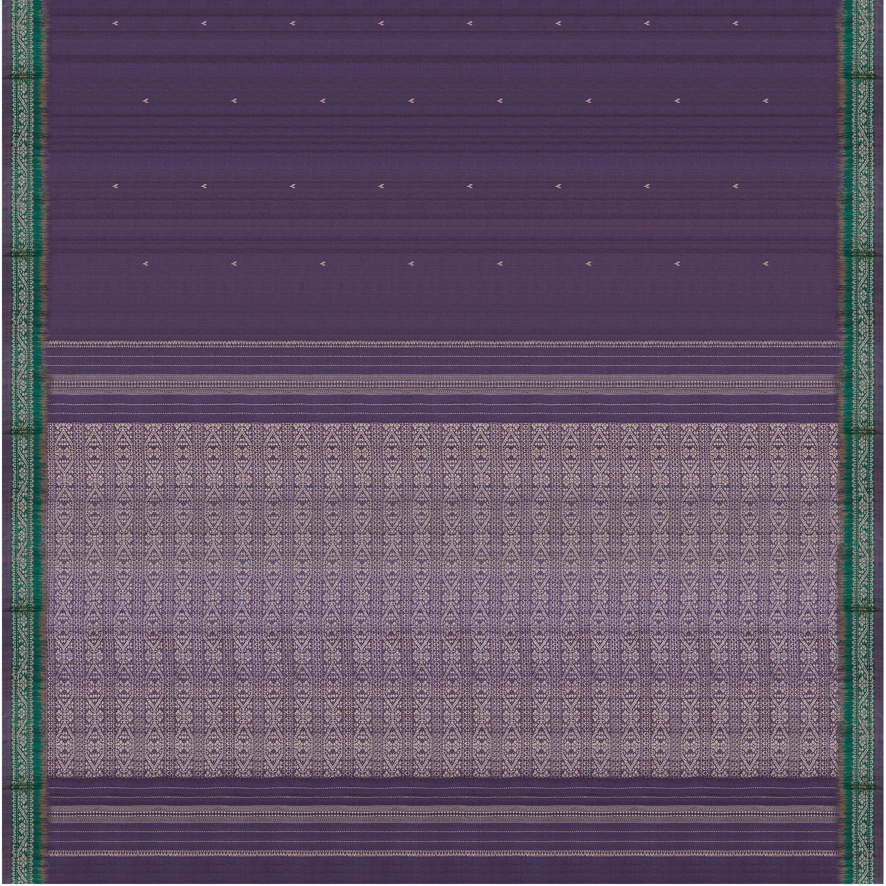 Vani Vrtti Tussore Silk Sari 25-015-HS002-00233 - Full View