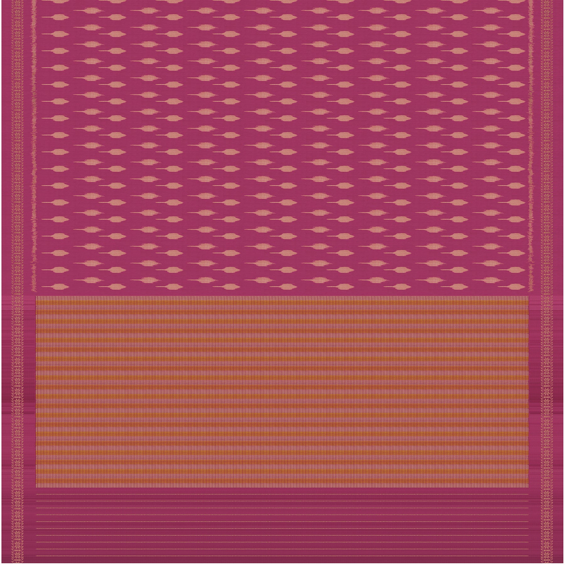 Vani Vrtti Tussore Silk Sari 25-015-HS002-00235 - Full View