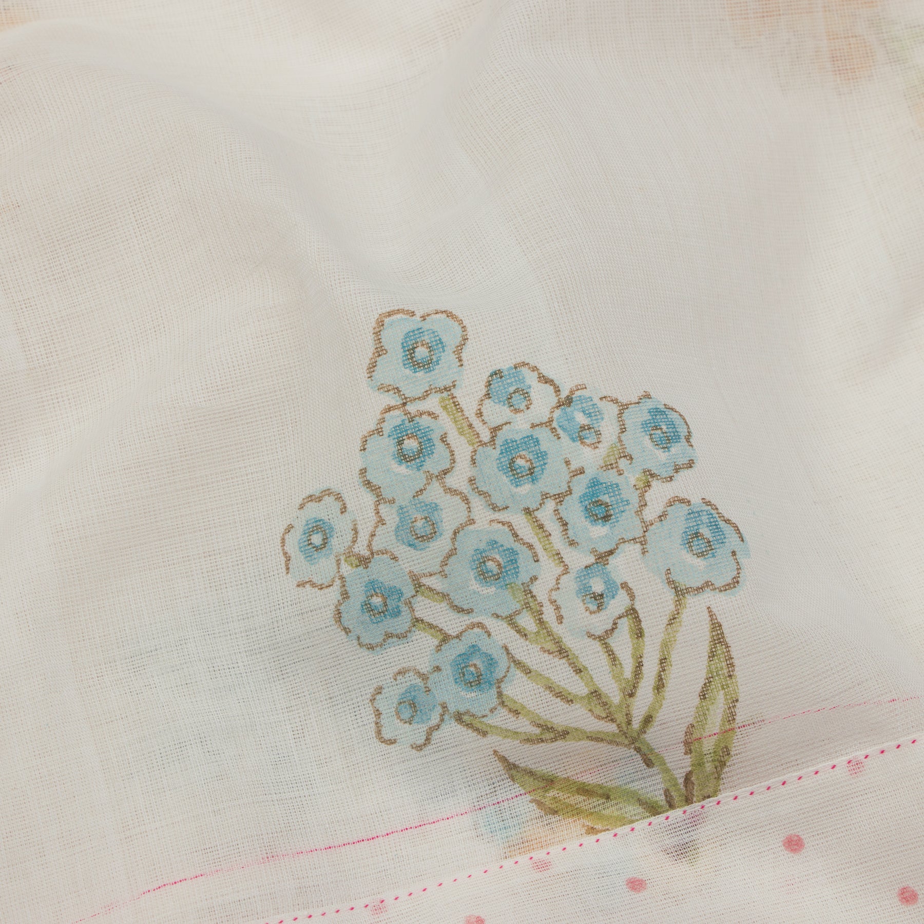 Nadiya Paar Cotton Sari 25-016-HS003-00007 - Fabric View