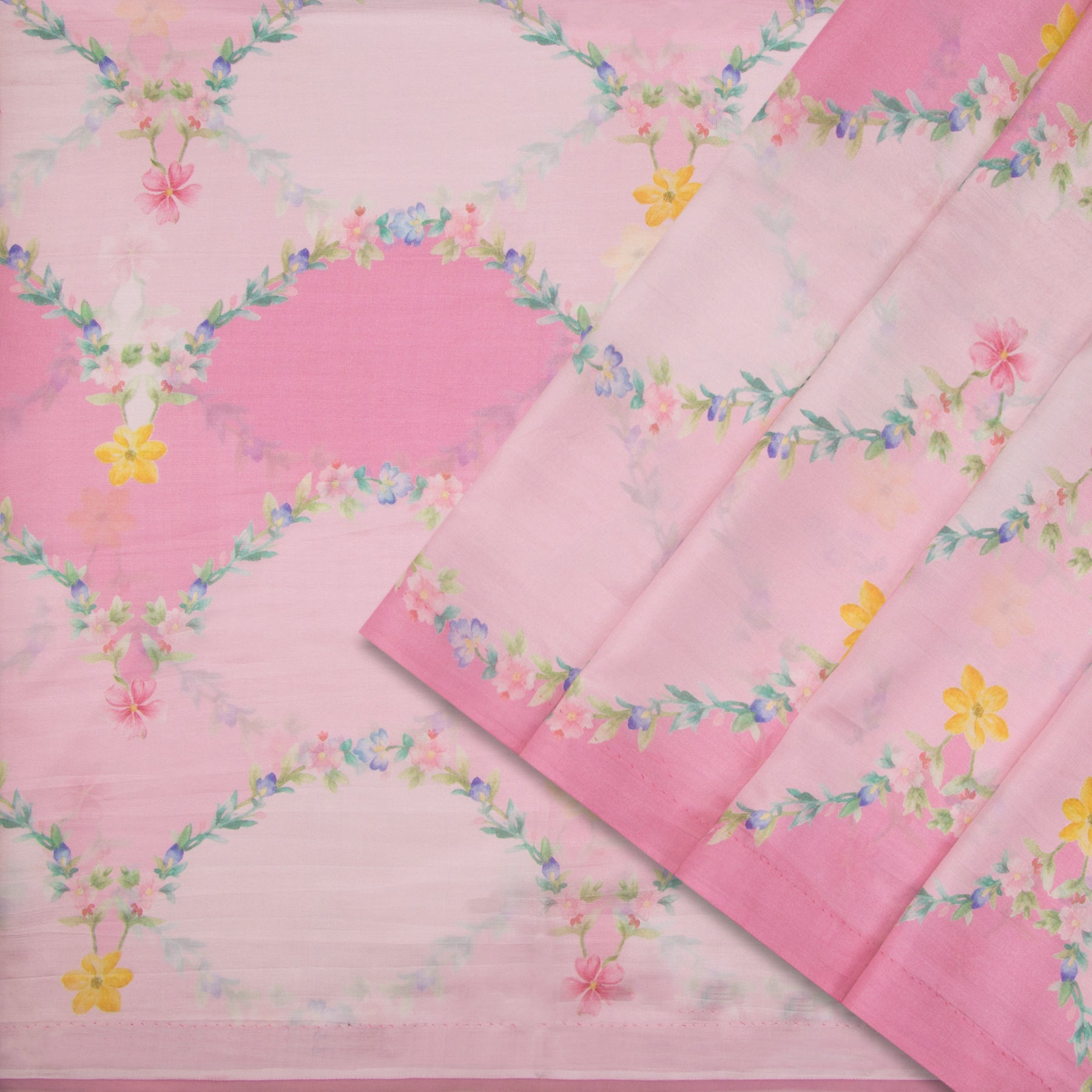 Nadiya Paar Mixed Material Sari 25-016-HS004-00045 - Cover View