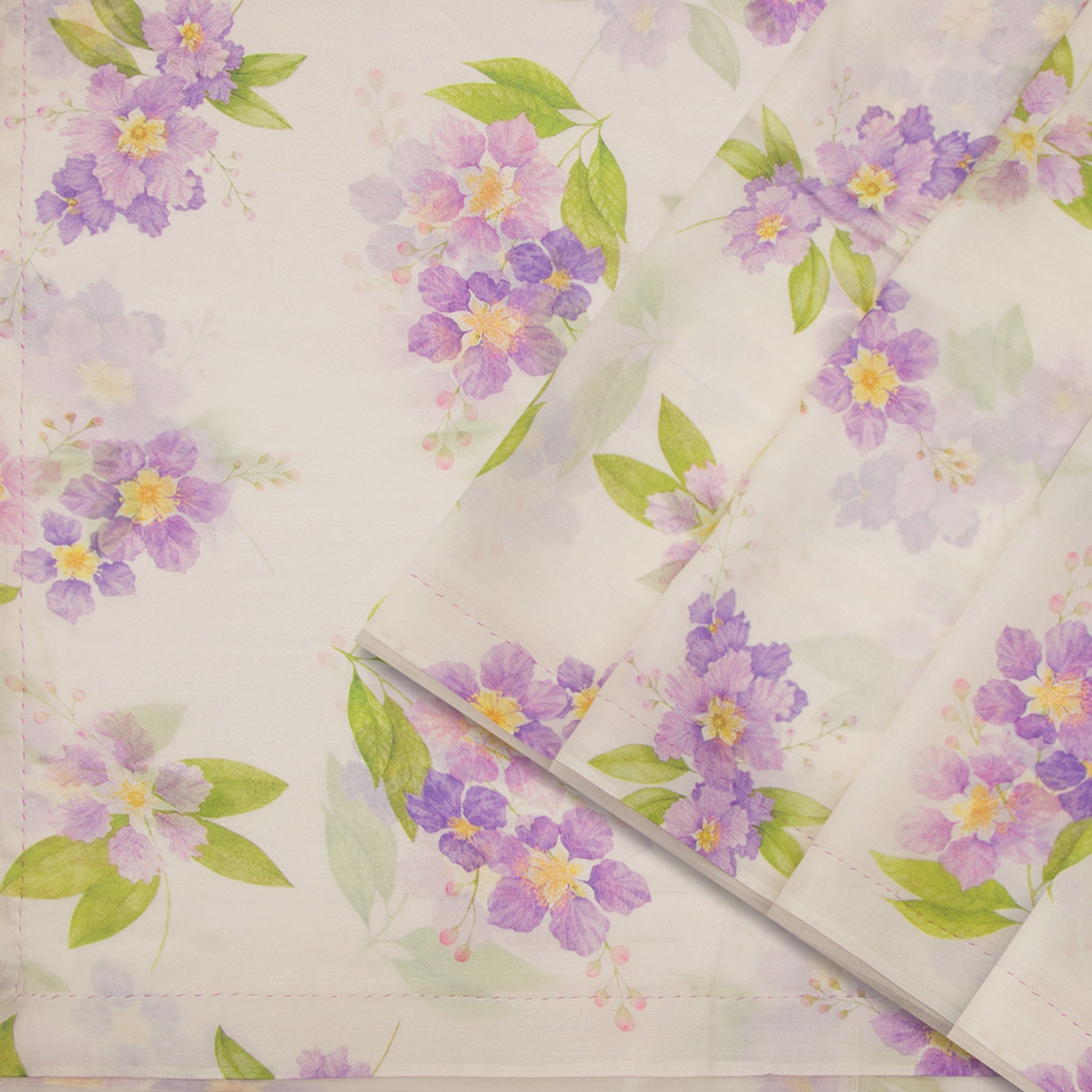 Nadiya Paar Mixed Material Sari 25-016-HS004-00052 - Cover View