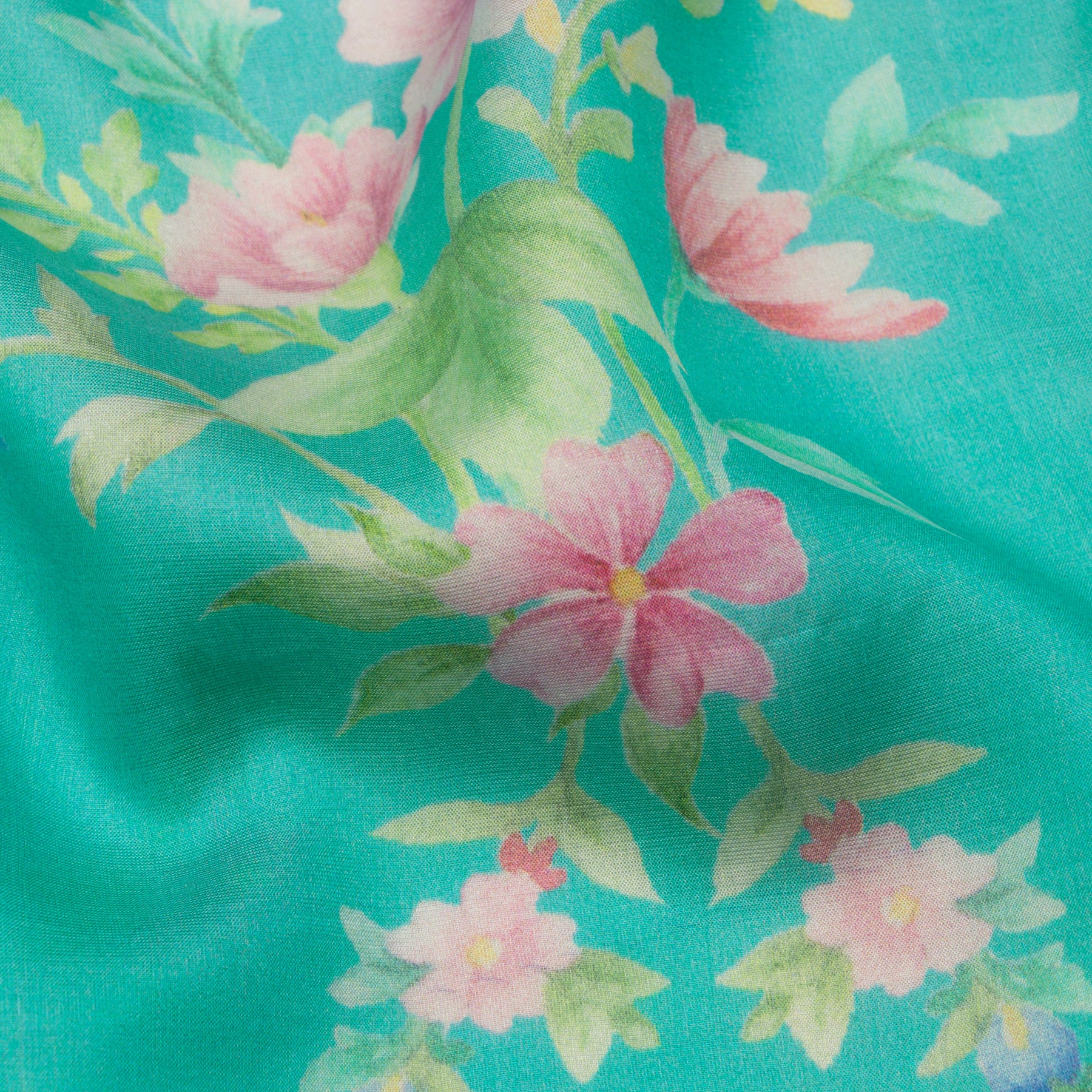 Nadiya Paar Mixed Material Sari 25-016-HS004-00058 - Fabric View