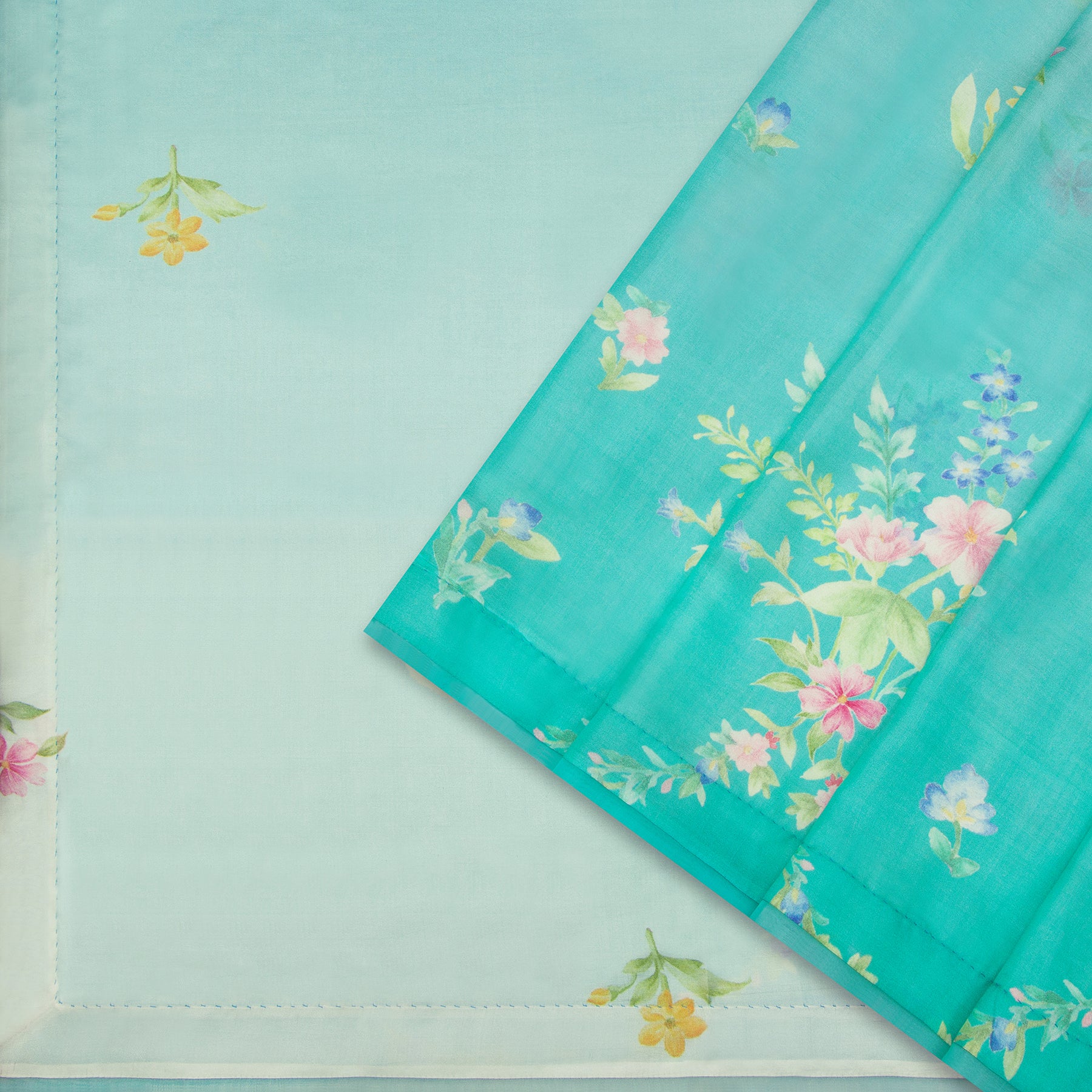Nadiya Paar Mixed Material Sari 25-016-HS004-00059 - Cover View