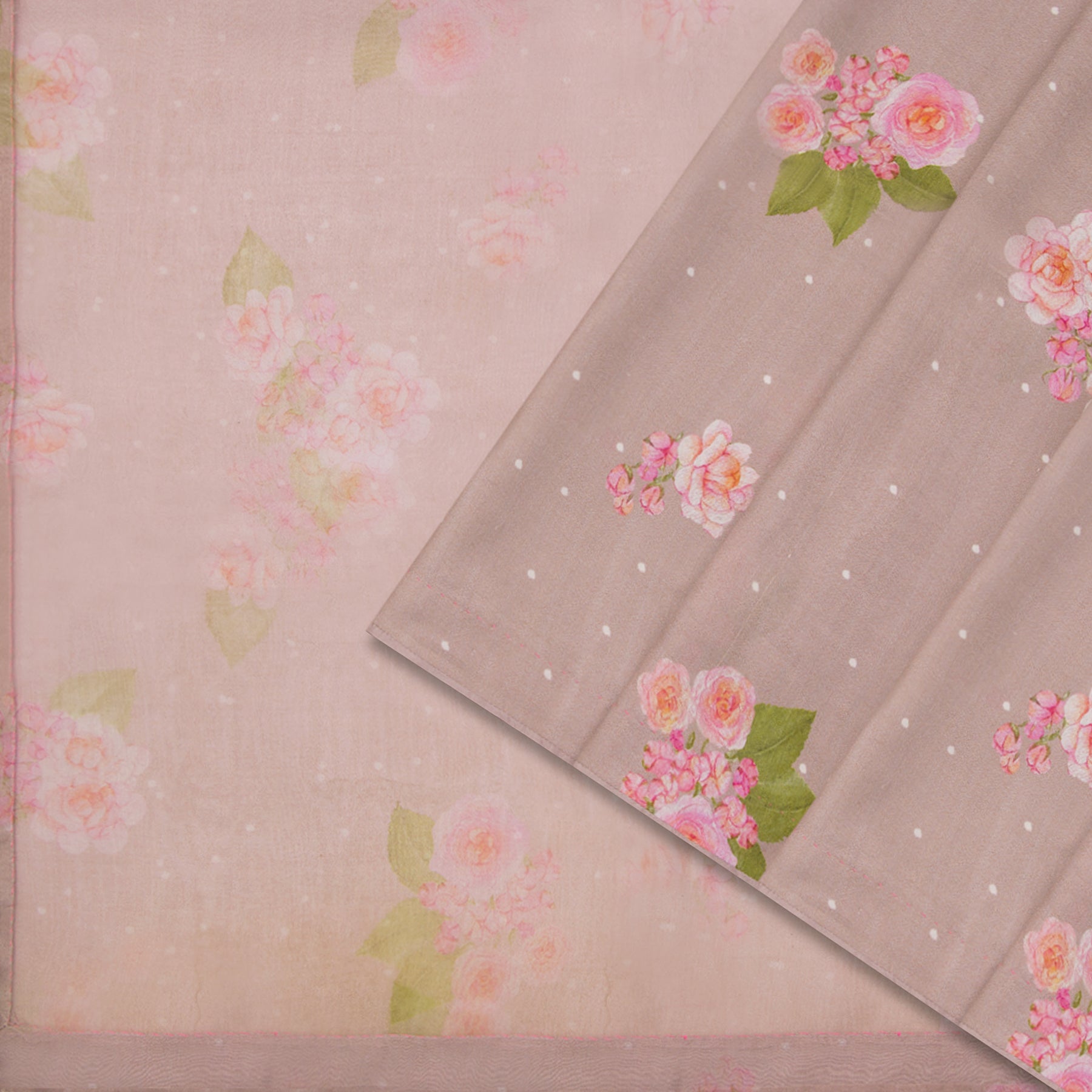 Nadiya Paar Mixed Material Sari 25-016-HS004-00065 - Cover View