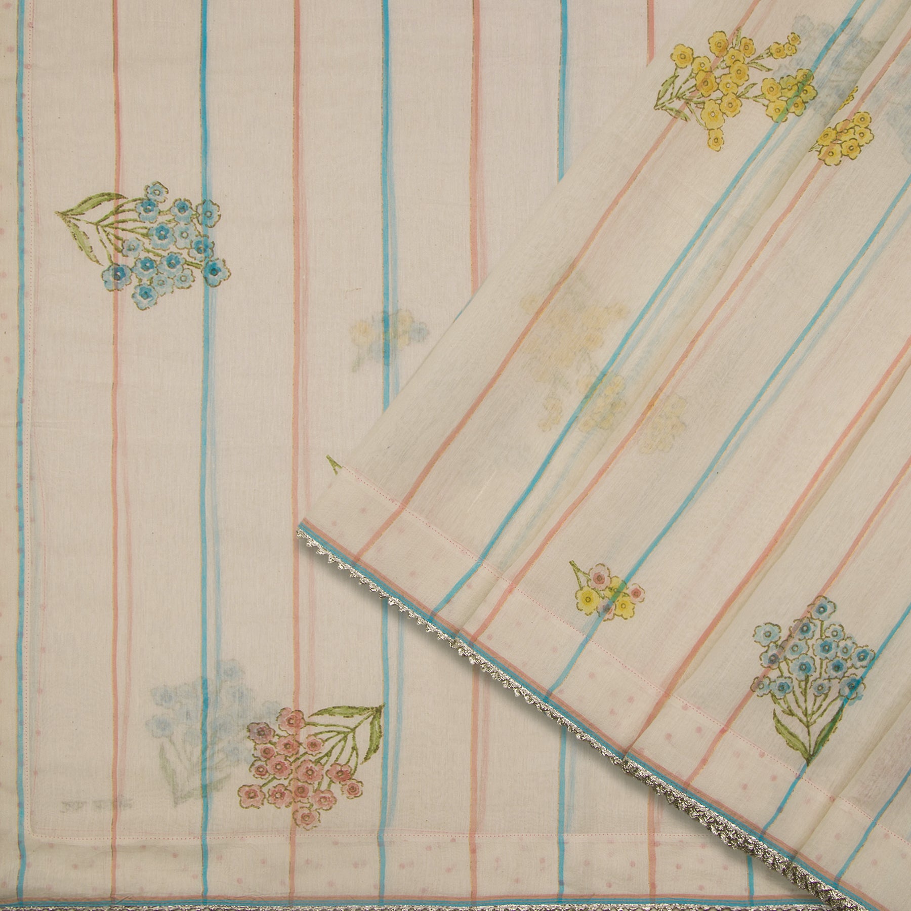 Nadiya Paar Chanderi Silk/Cotton Sari 25-016-HS005-00004 - Cover View