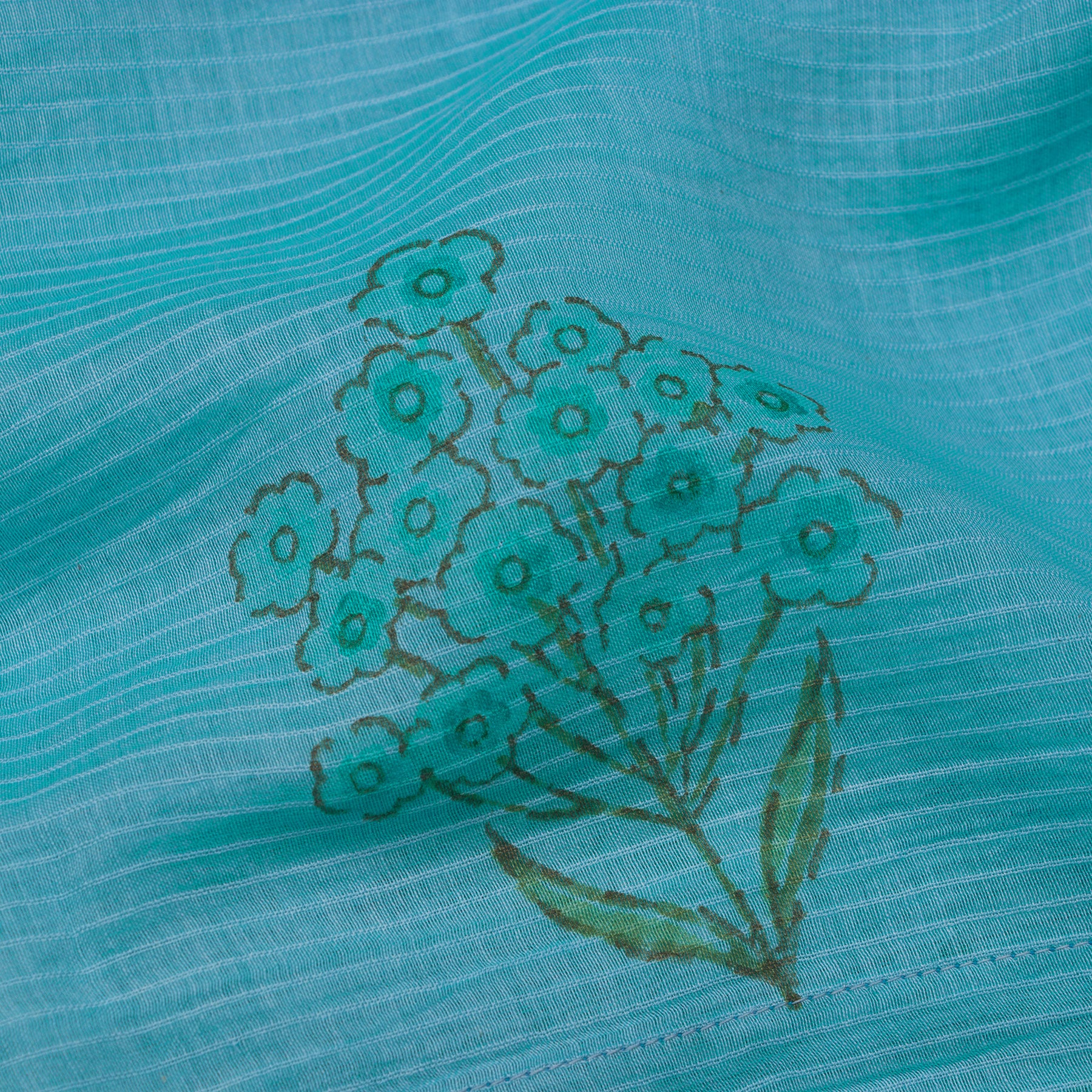 Nadiya Paar Chanderi Silk/Cotton Sari 25-016-HS005-00010 - Fabric View