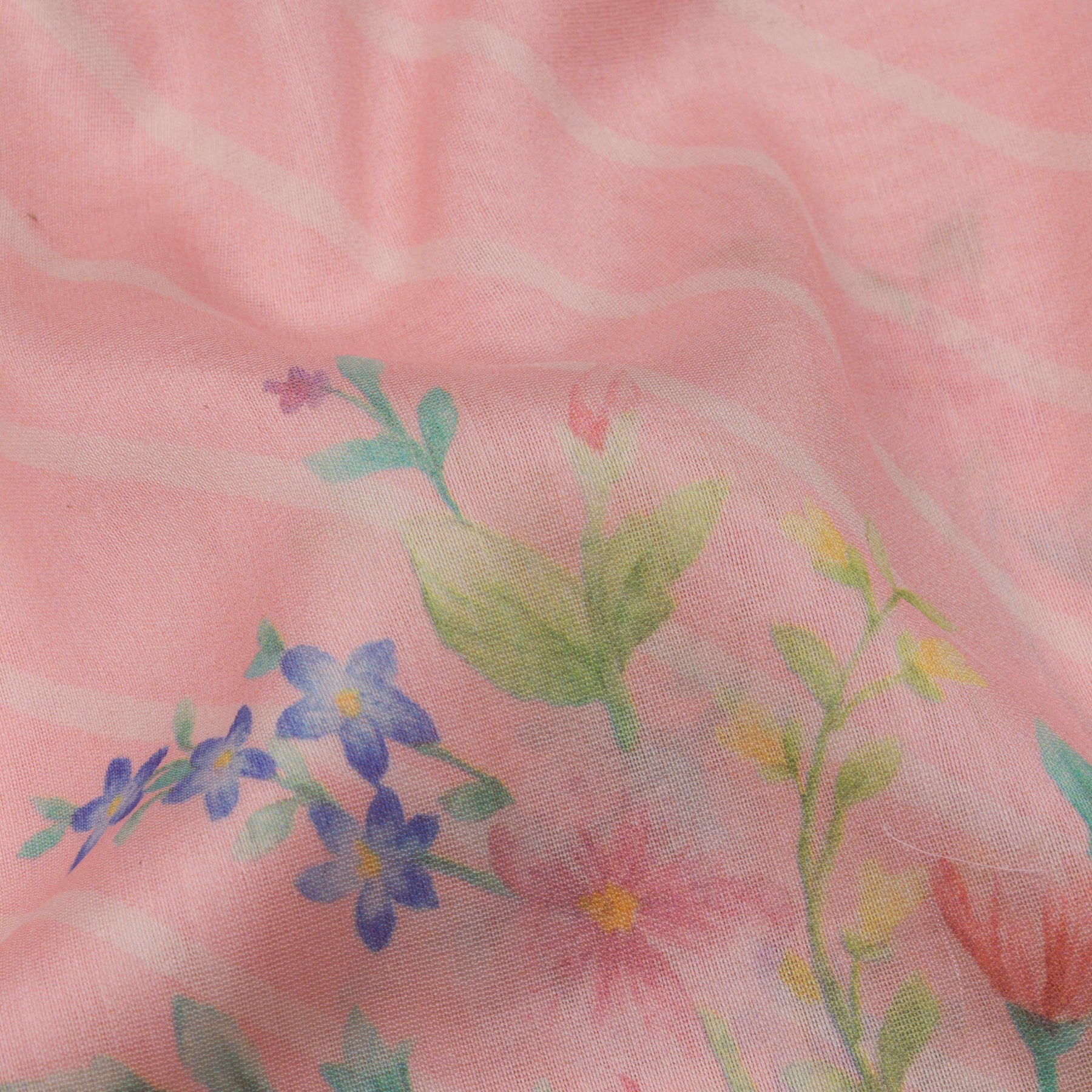 Nadiya Paar Chanderi Silk/Cotton Sari 25-016-HS005-00032 - Fabric View