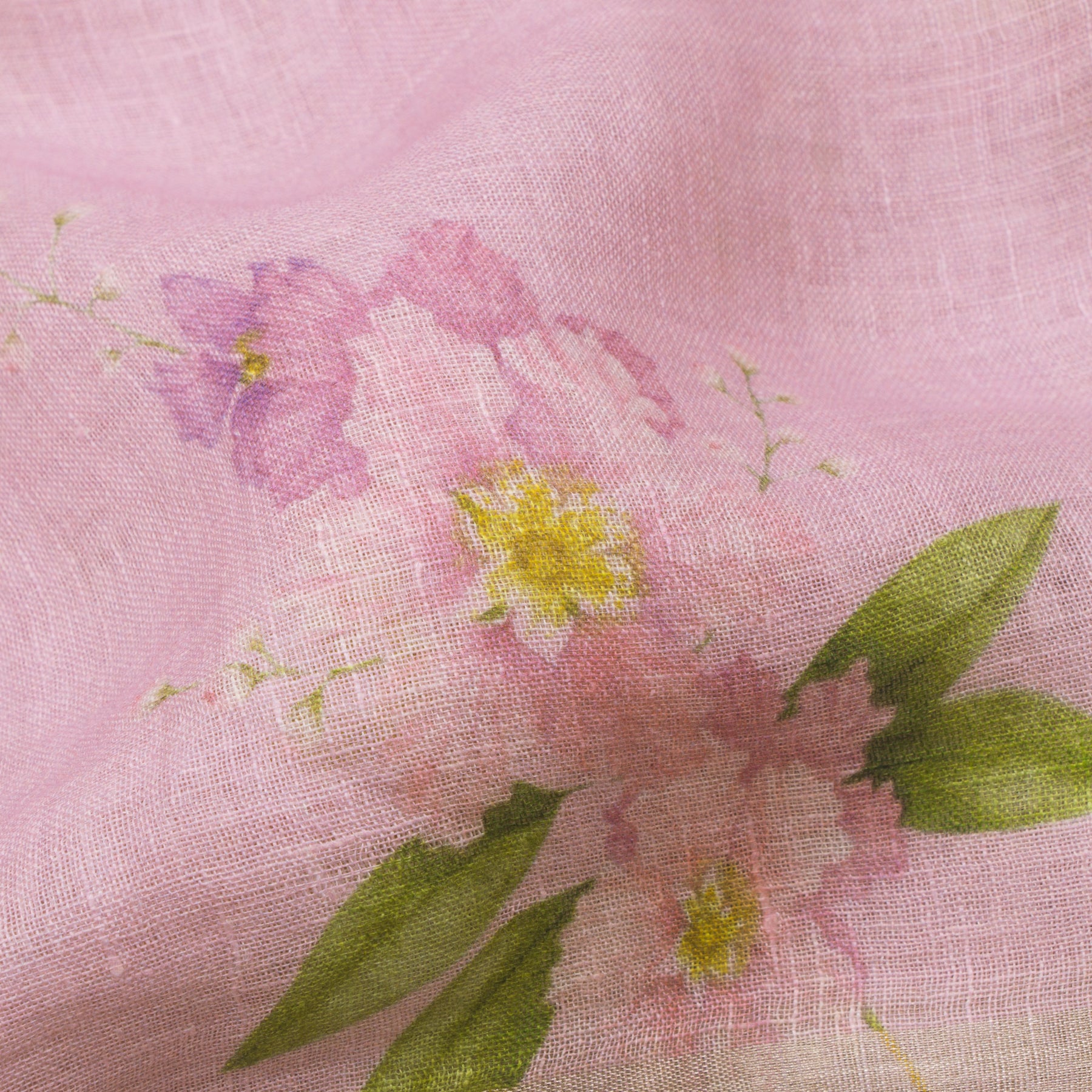 Nadiya Paar Linen Sari 25-016-HS006-00066 - Fabric View