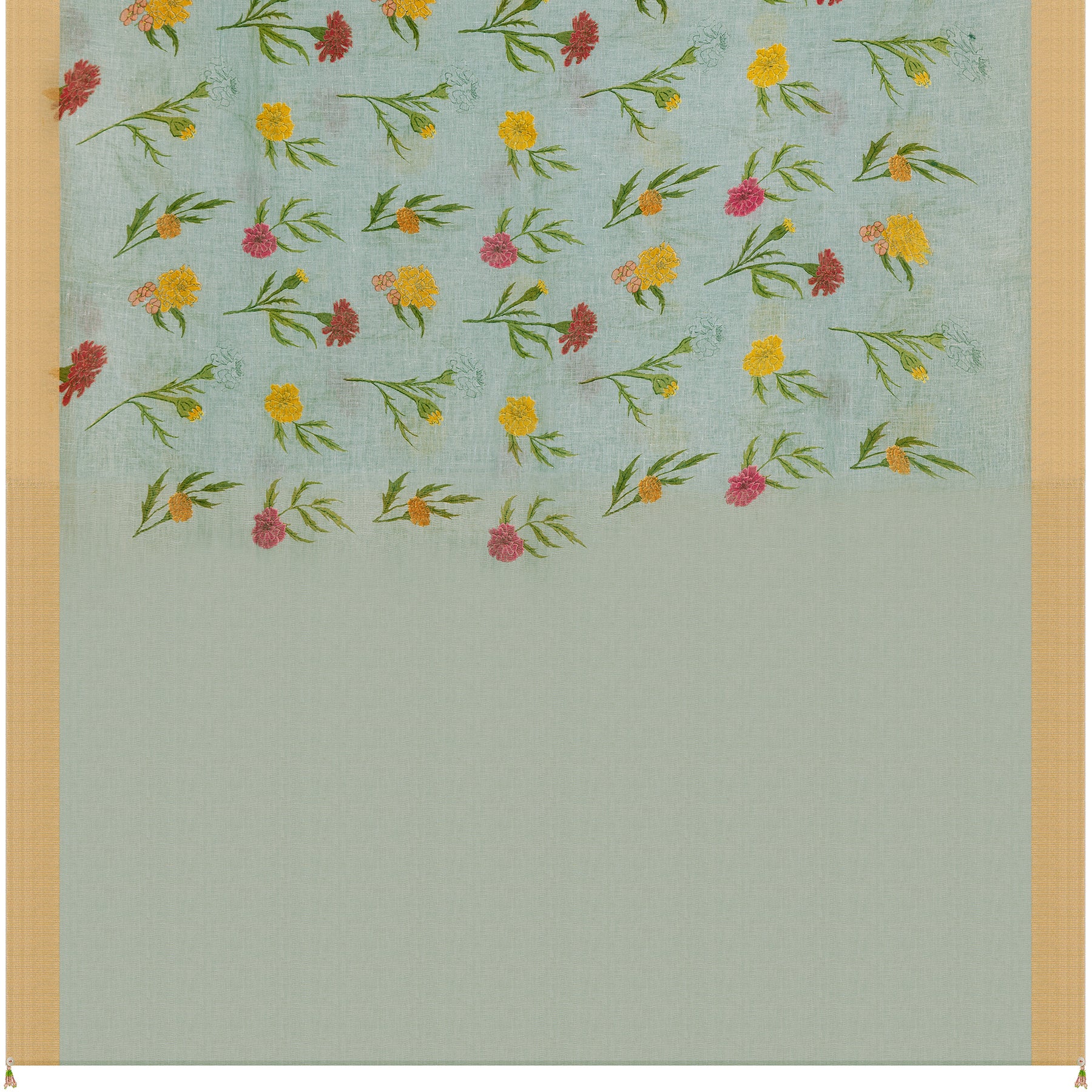 Nadiya Paar Linen Sari 25-016-HS006-00069 - Full View
