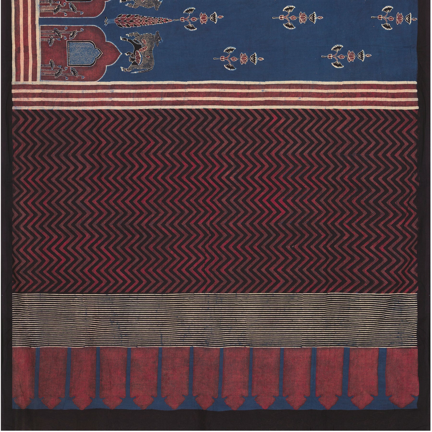 Vraj Bhoomi Cotton Sari 25-025-HS003-00024 - Full View