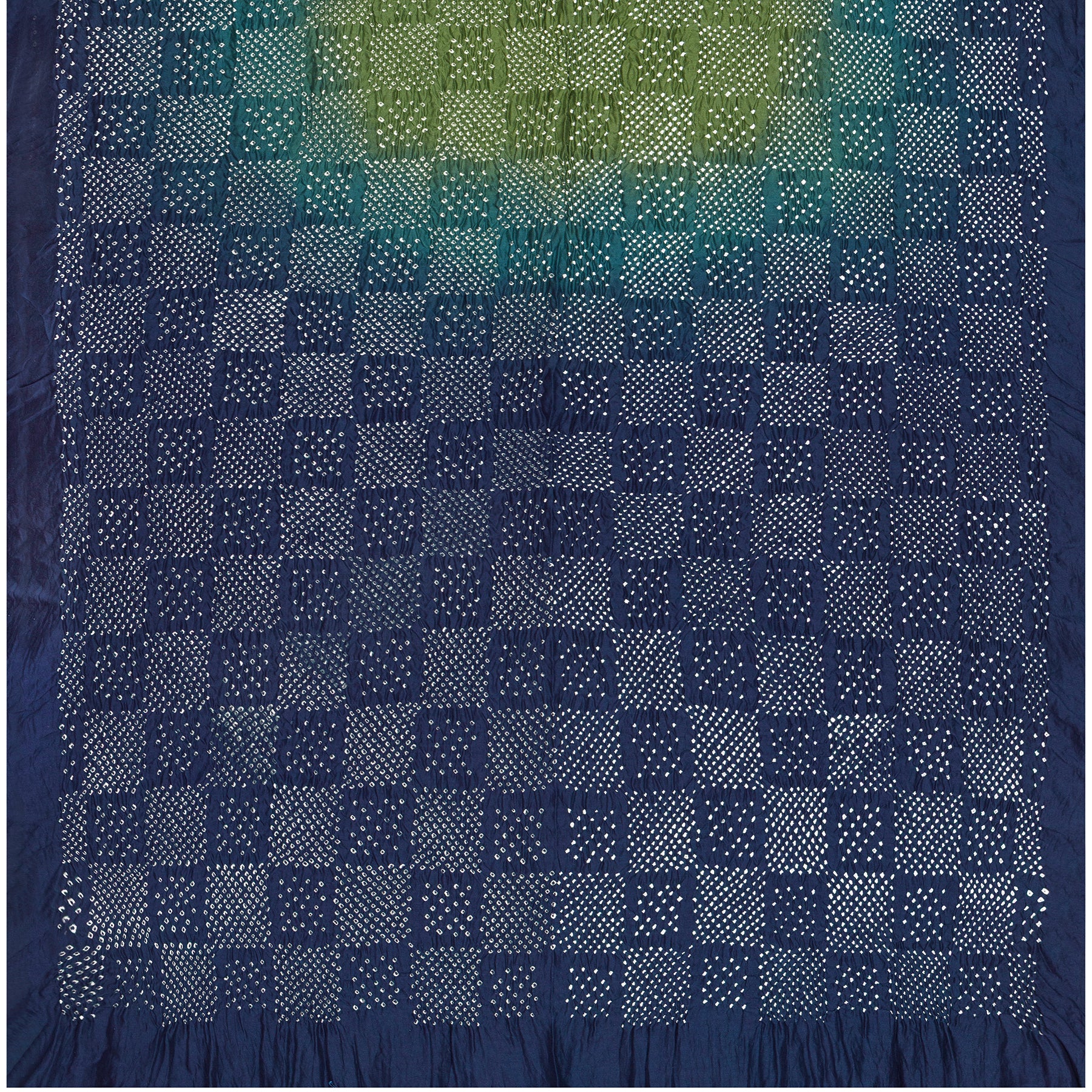 Neelgar Bandhani Mixed Material Sari 25-026-HS004-00009 - Full View