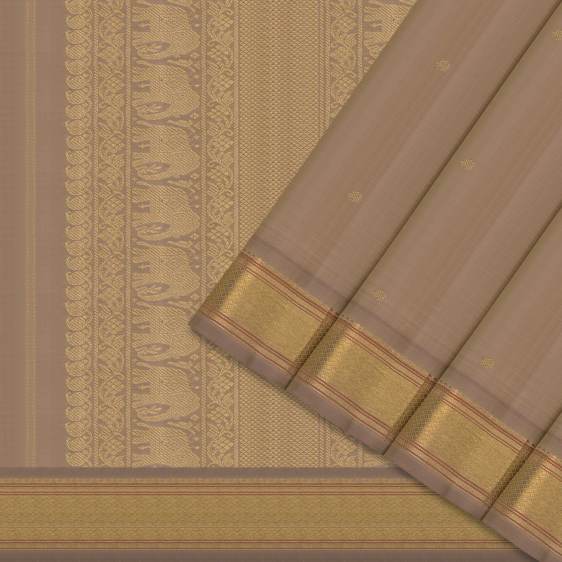 Kanakavalli Kanjivaram Silk Sari 25-040-HS001-00190 - Cover View 