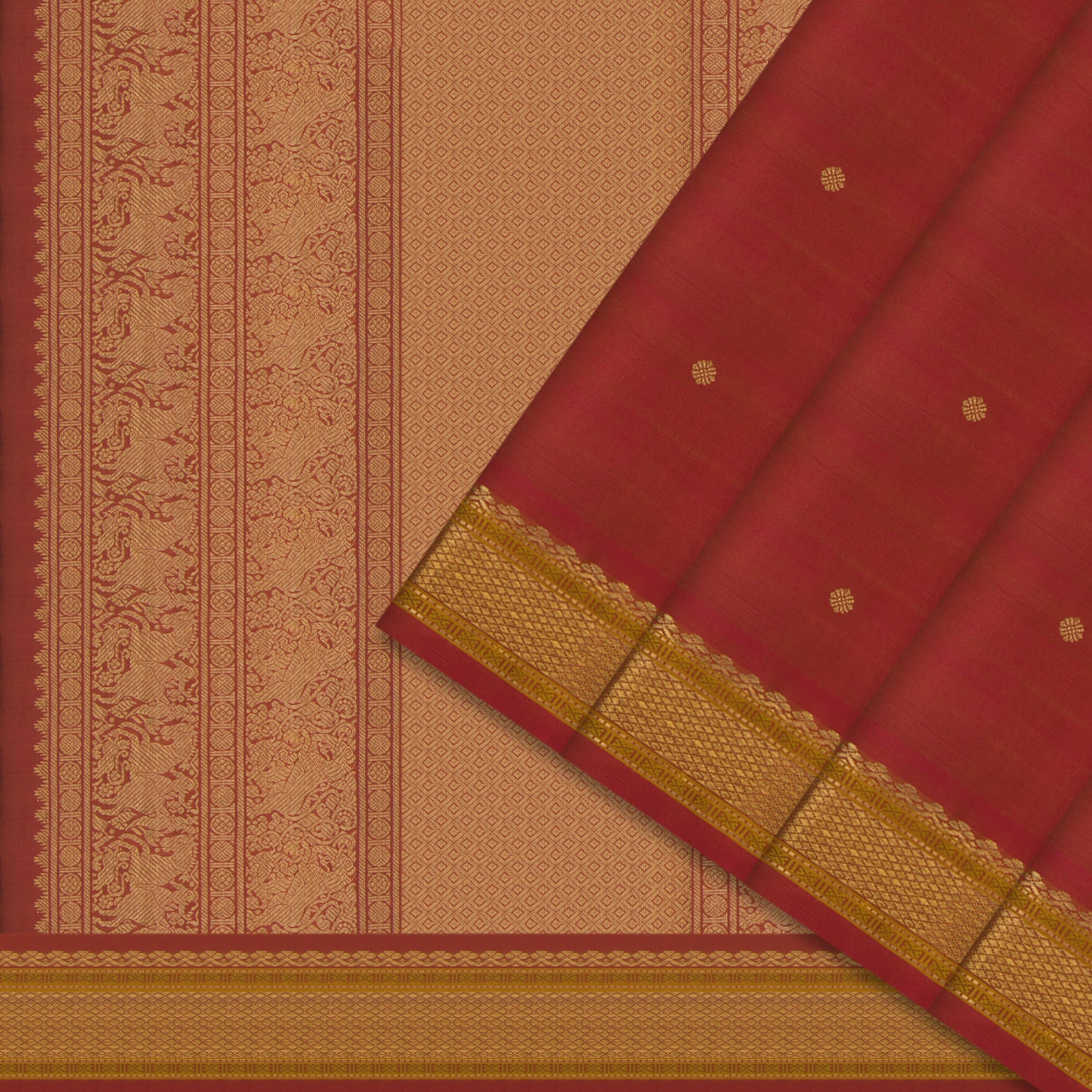 Kanakavalli Kanjivaram Silk Sari 25-040-HS001-00196 - Cover View