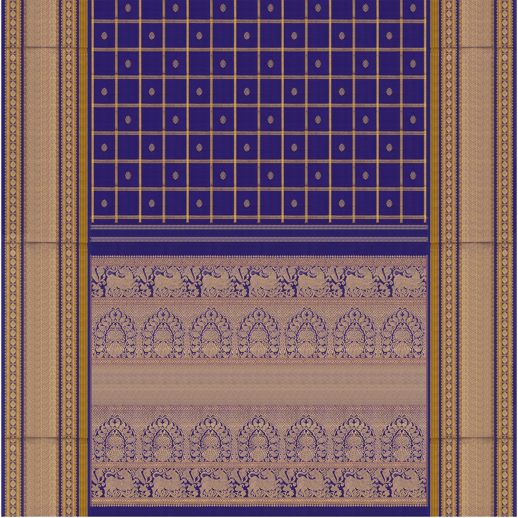 Kanakavalli Kanjivaram Silk Sari 25-040-HS001-02261 - Full View