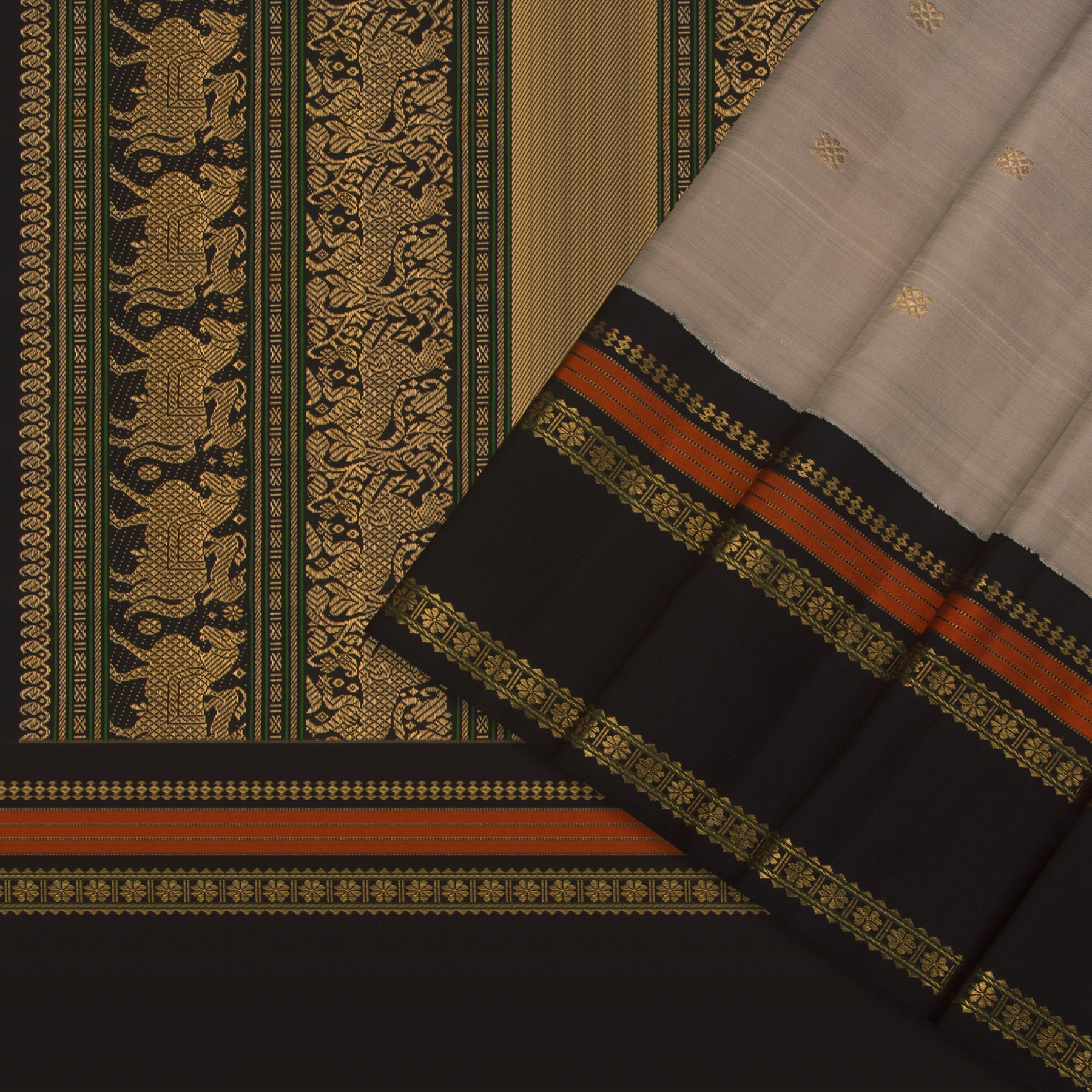 Kanakavalli Kanjivaram Silk Sari 25-040-HS001-02304  - Cover View