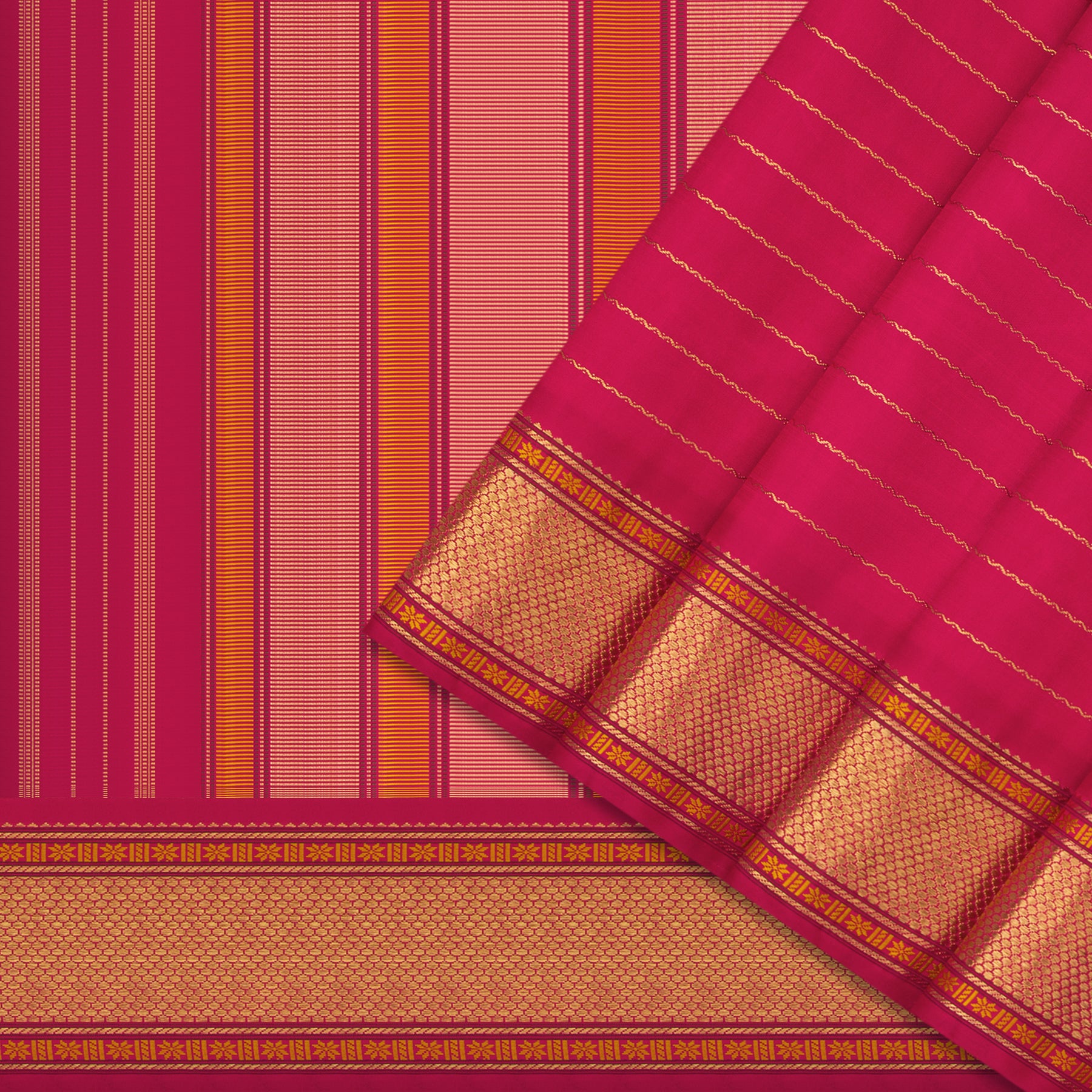 Kanakavalli Kanjivaram Silk Sari 25-040-HS001-03136 - Cover View
