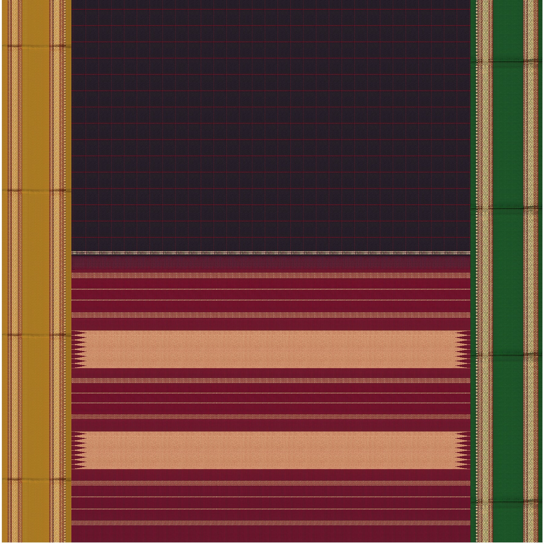 Kanakavalli Kanjivaram Silk Sari 25-040-HS001-03144 - Full View 