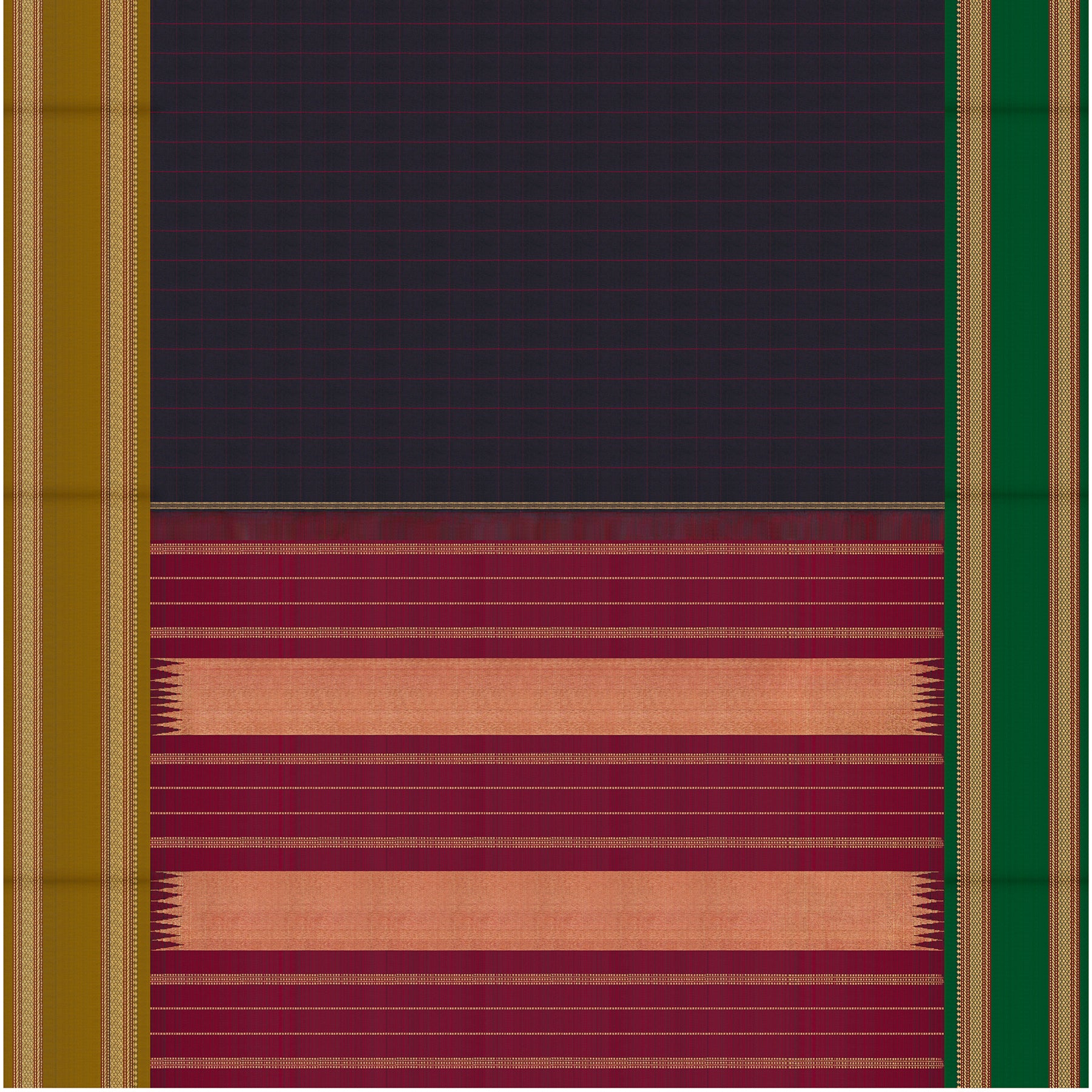 Kanakavalli Kanjivaram Silk Sari 25-040-HS001-03144 - Full View
