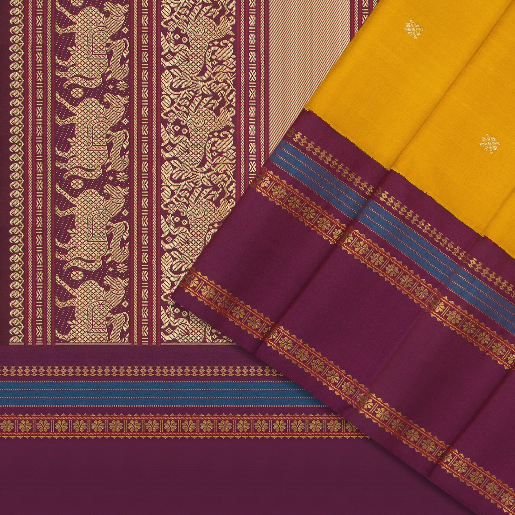 Kanakavalli Kanjivaram Silk Sari 25-040-HS001-03150 - Cover View