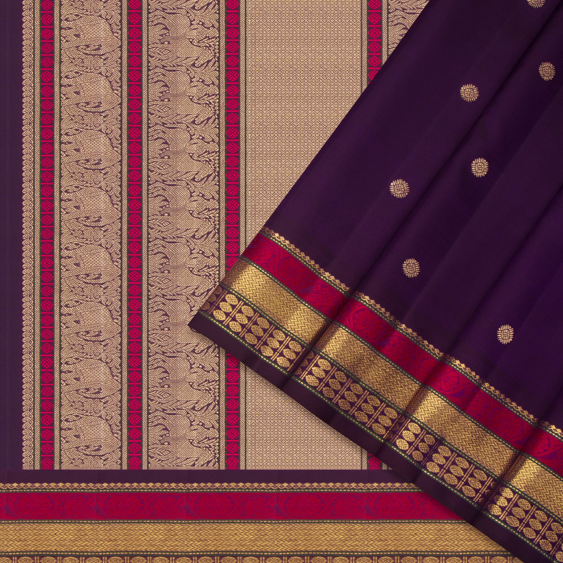 Kanakavalli Kanjivaram Silk Sari 25-040-HS001-03152 - Cover View