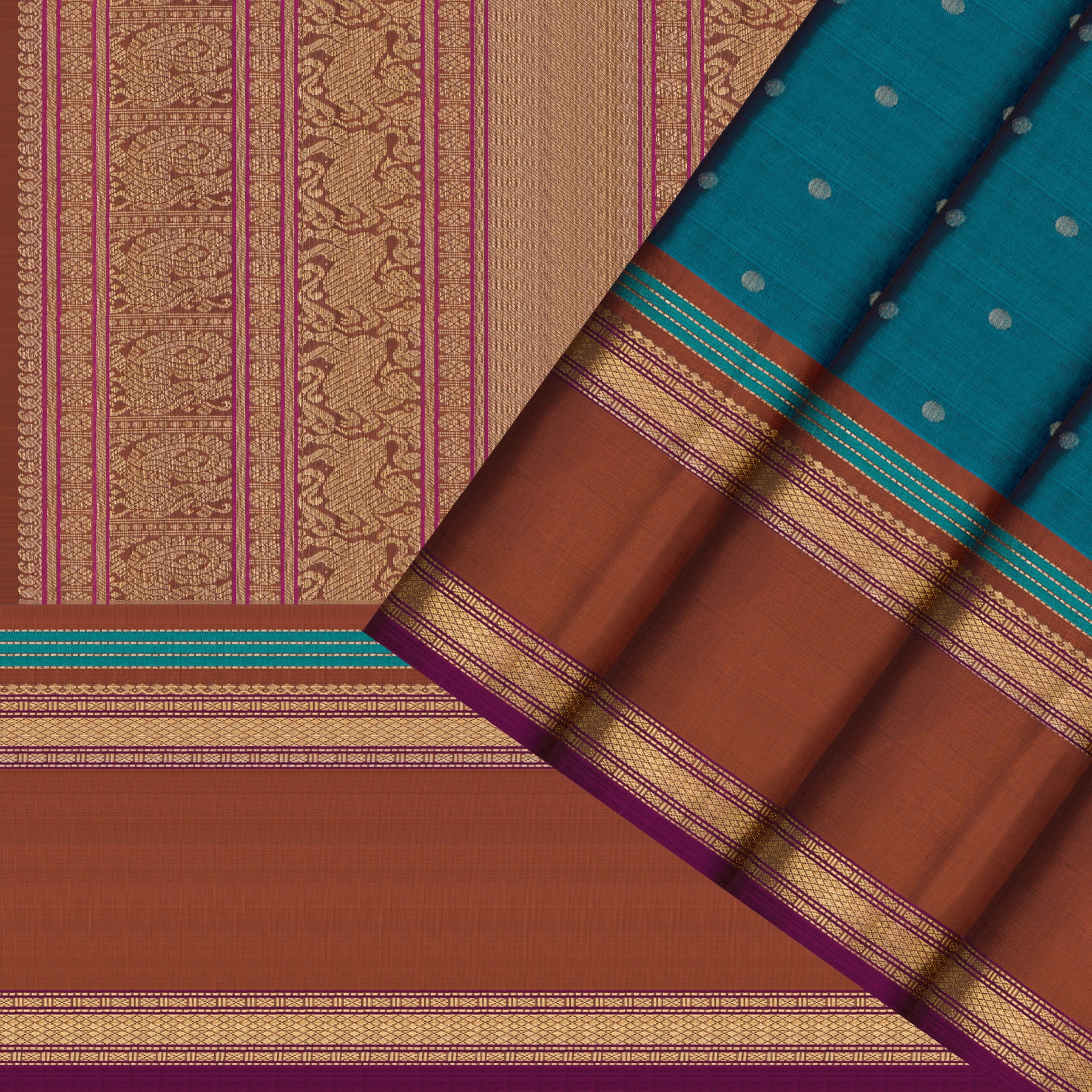 Kanakavalli Kanjivaram Silk Sari 25-040-HS001-04100 - Cover View
