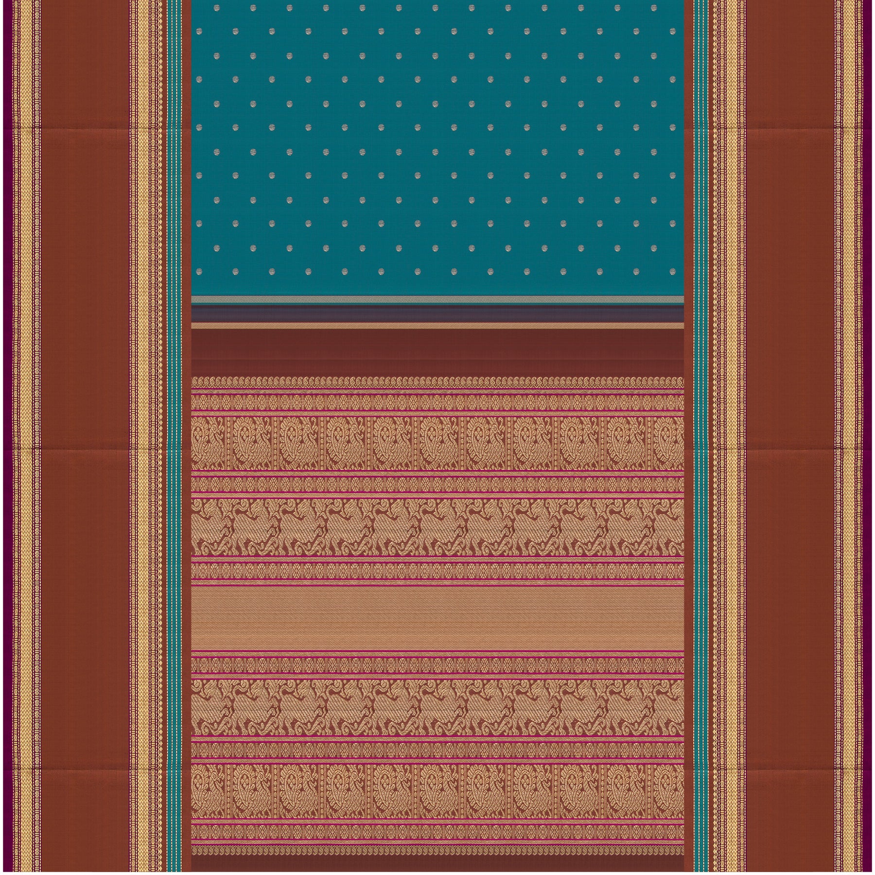 Kanakavalli Kanjivaram Silk Sari 25-040-HS001-04118 - Full View