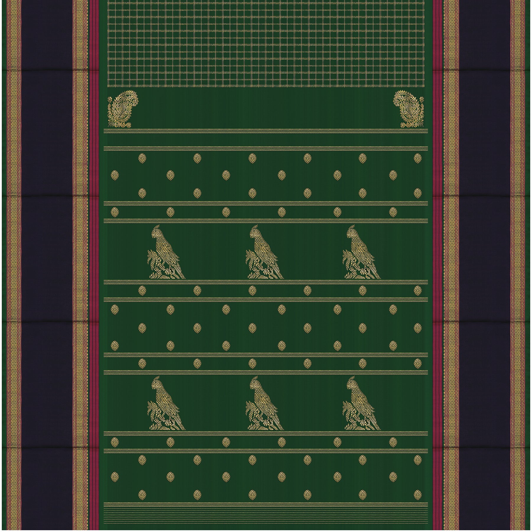 Kanakavalli Kanjivaram Silk Sari 25-040-HS001-04518 - Full View