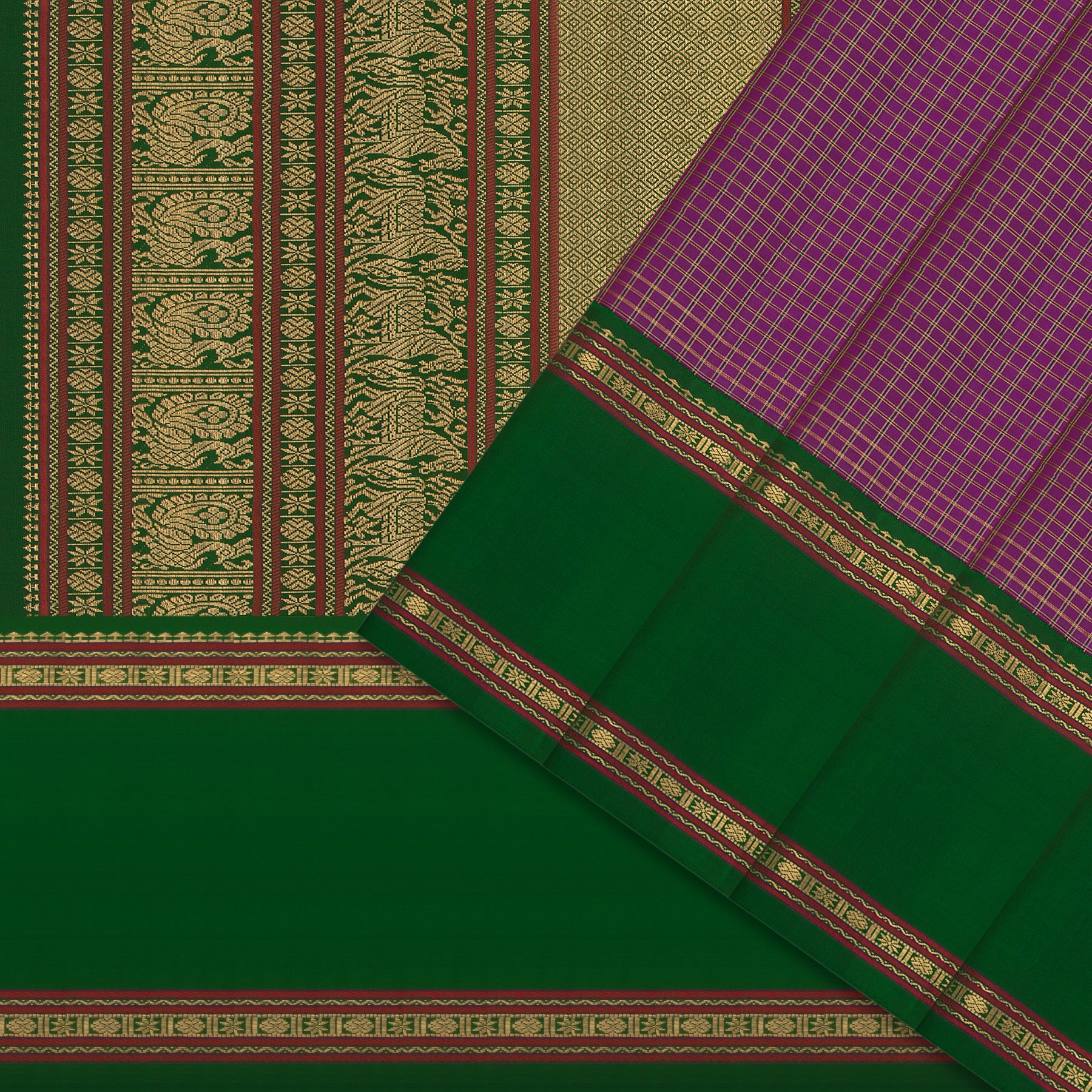 Kanakavalli Kanjivaram Silk Sari 25-040-HS001-04530 - Cover View 