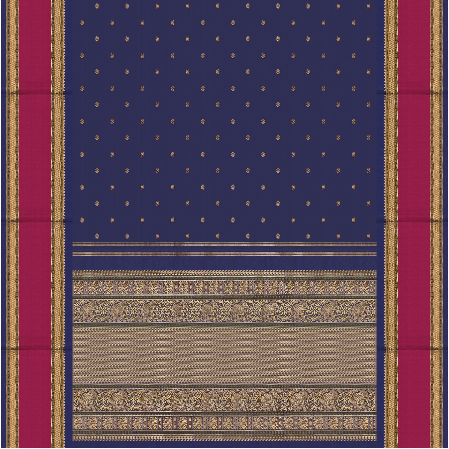 Kanakavalli Kanjivaram Silk Sari 25-040-HS001-04886 - Blouse View