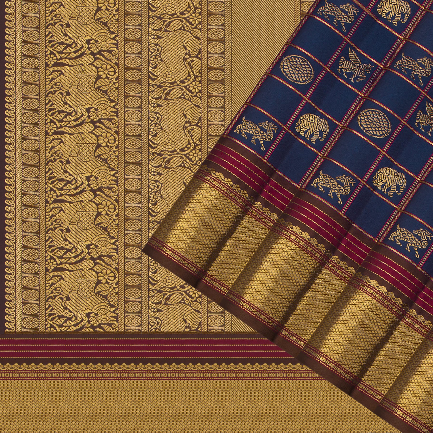 Kanakavalli Kanjivaram Silk Sari 25-040-HS001-05425 - Cover View