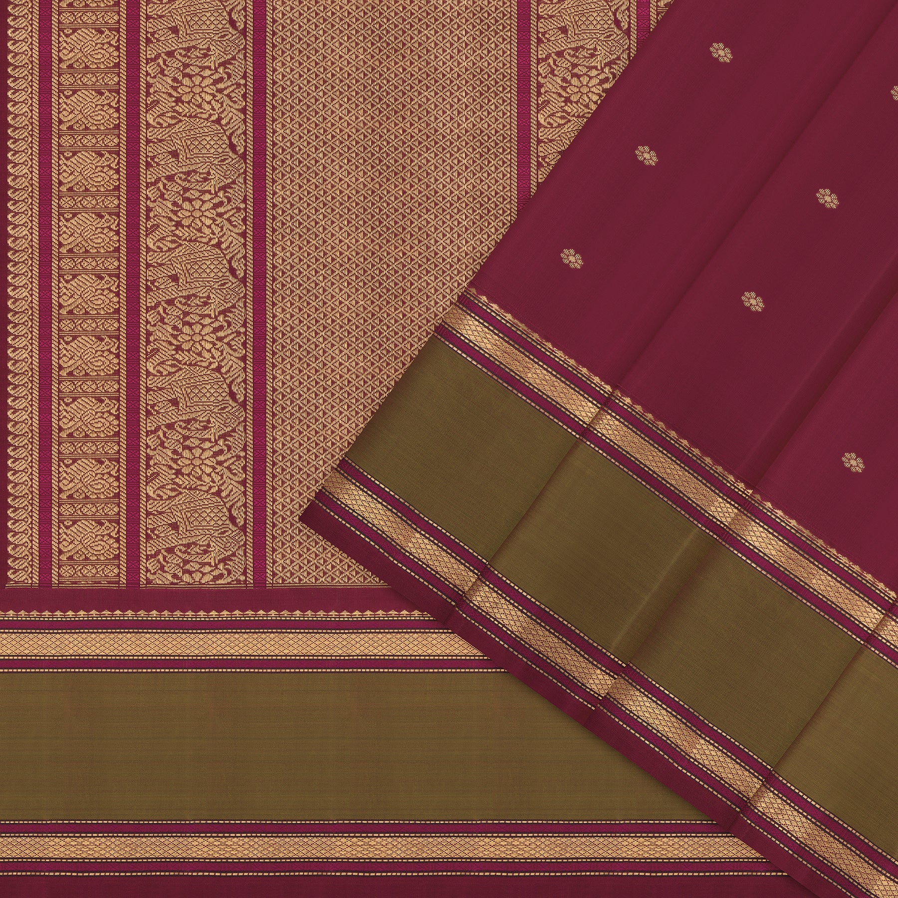 Kanakavalli Kanjivaram Silk Sari 25-040-HS001-05884 - Cover View