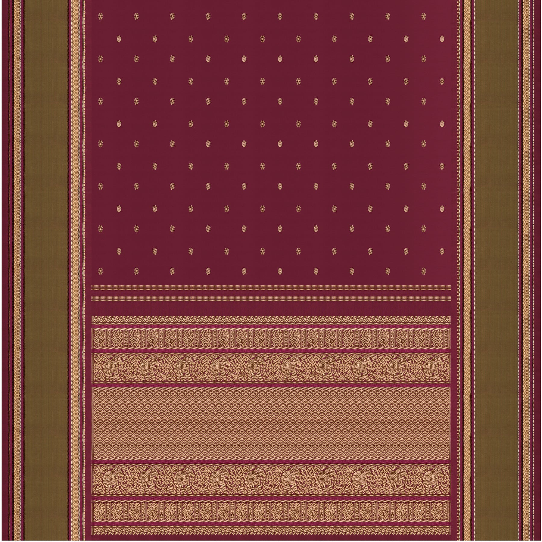 Kanakavalli Kanjivaram Silk Sari 25-040-HS001-05884 - Full View