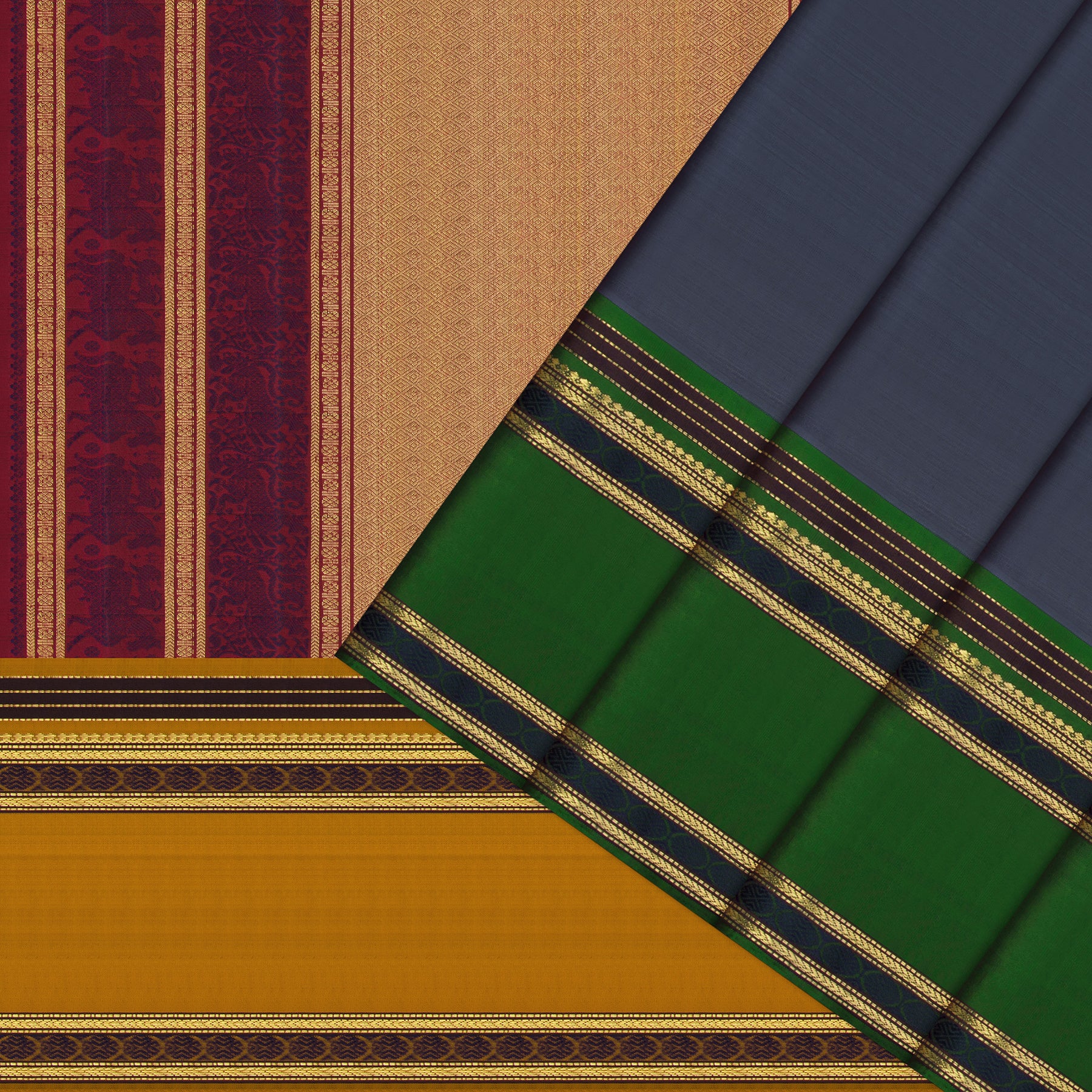 Kanakavalli Kanjivaram Silk Sari 25-040-HS001-07160 - Cover View