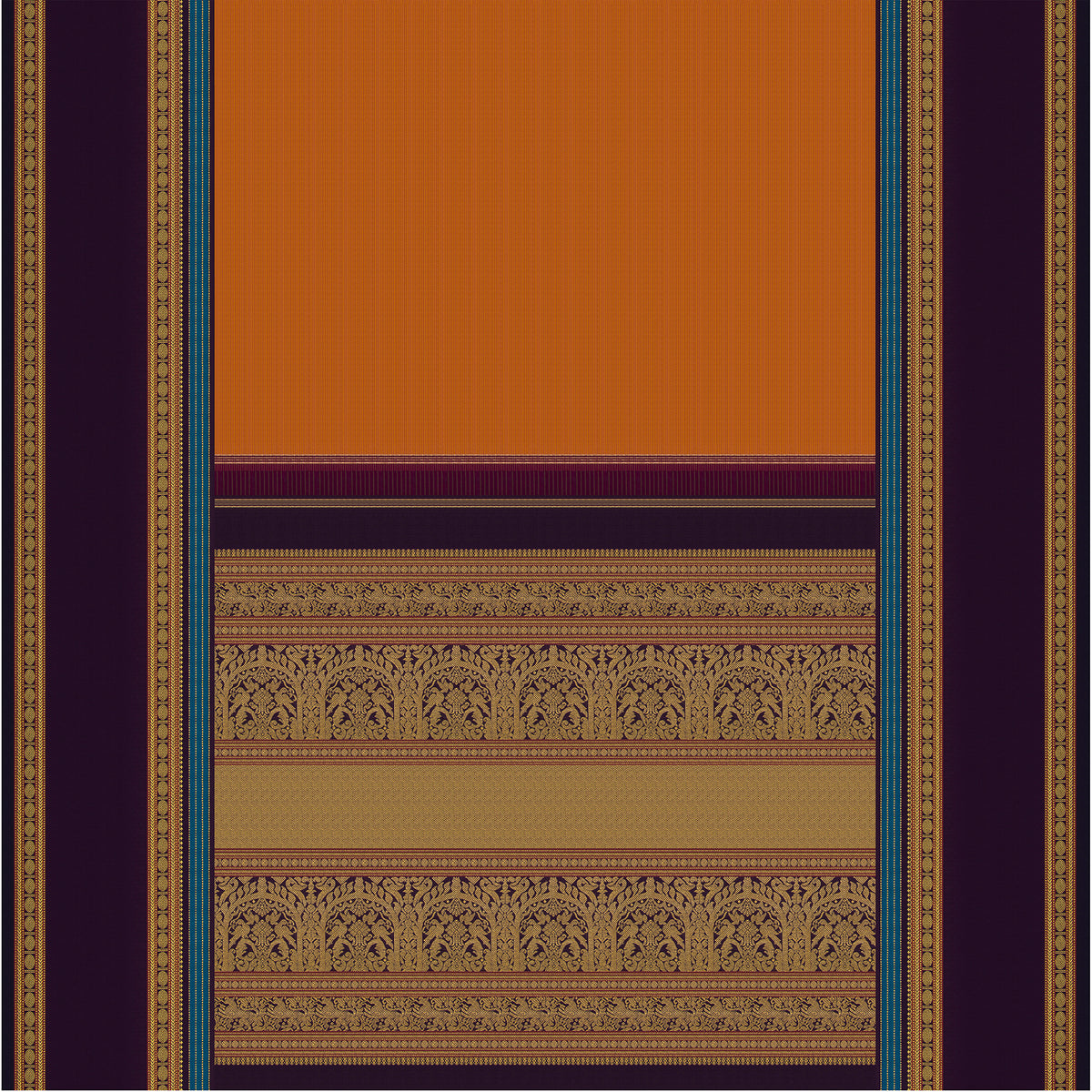 Kanakavalli Kanjivaram Silk Sari 25-040-HS001-07395 - Full View