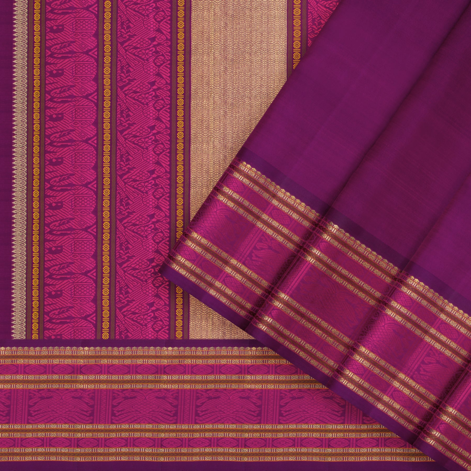 Kanakavalli Kanjivaram Silk Sari 25-040-HS001-09057 - Cover View