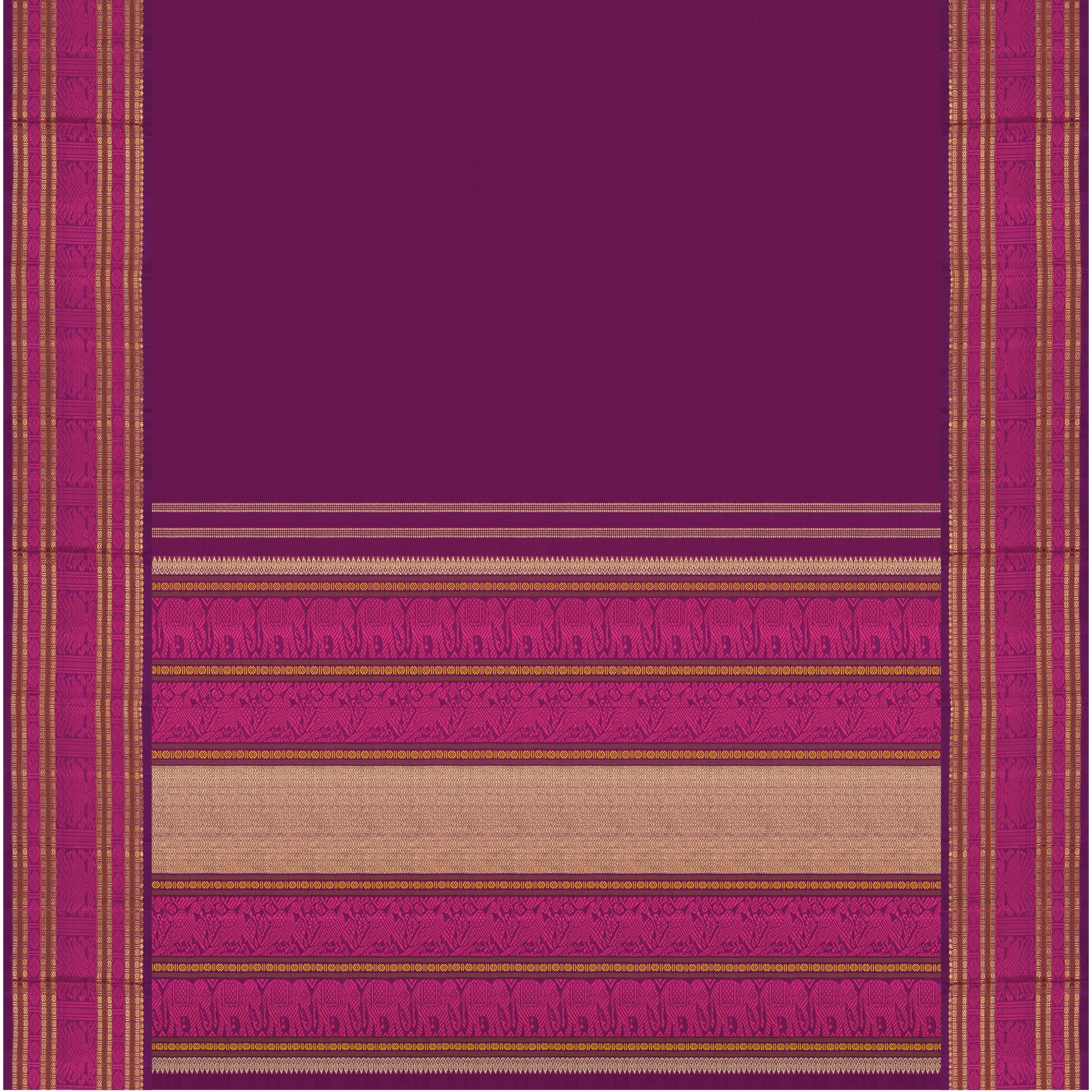 Kanakavalli Kanjivaram Silk Sari 25-040-HS001-09057 - Full View