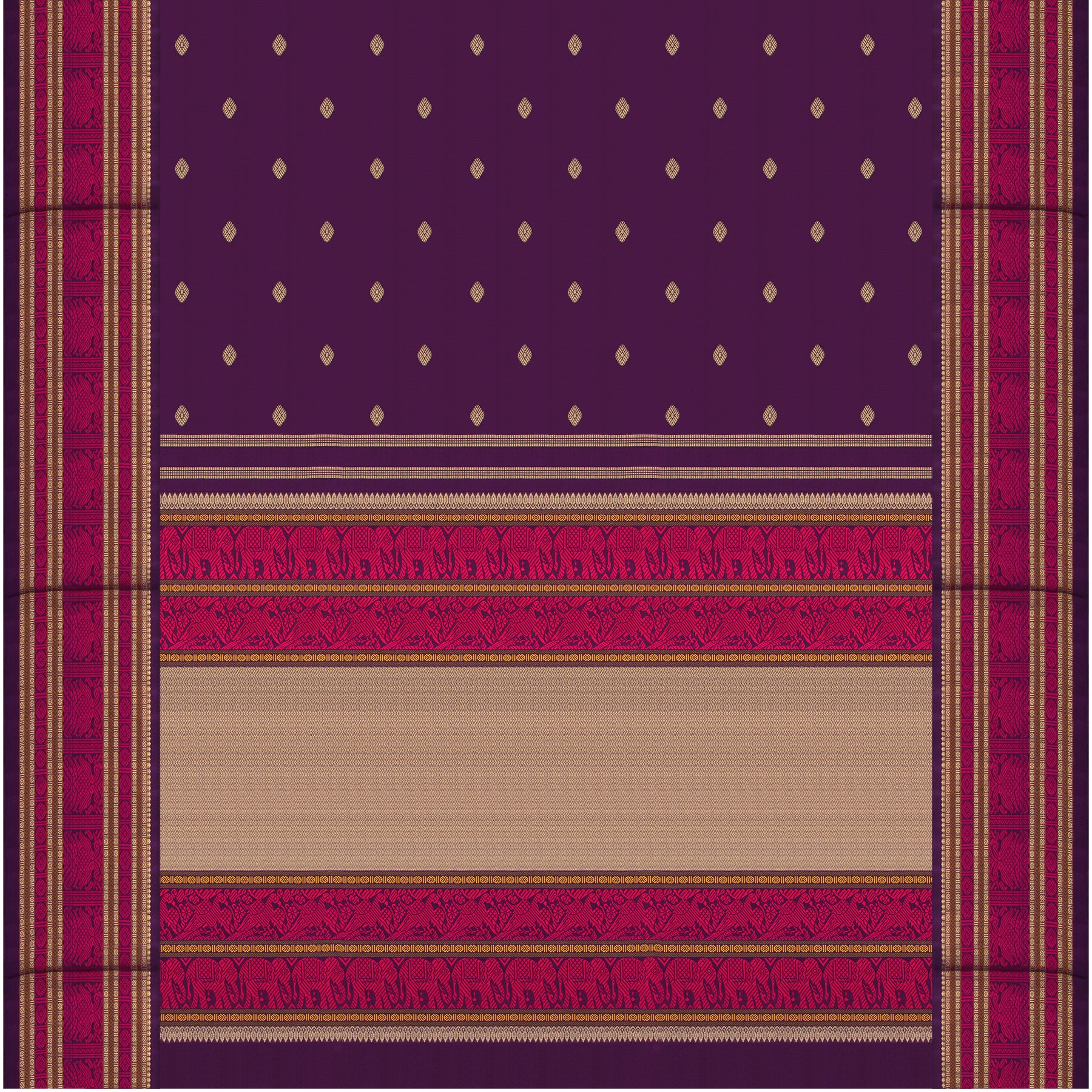 Kanakavalli Kanjivaram Silk Sari 25-040-HS001-09058 - Full View