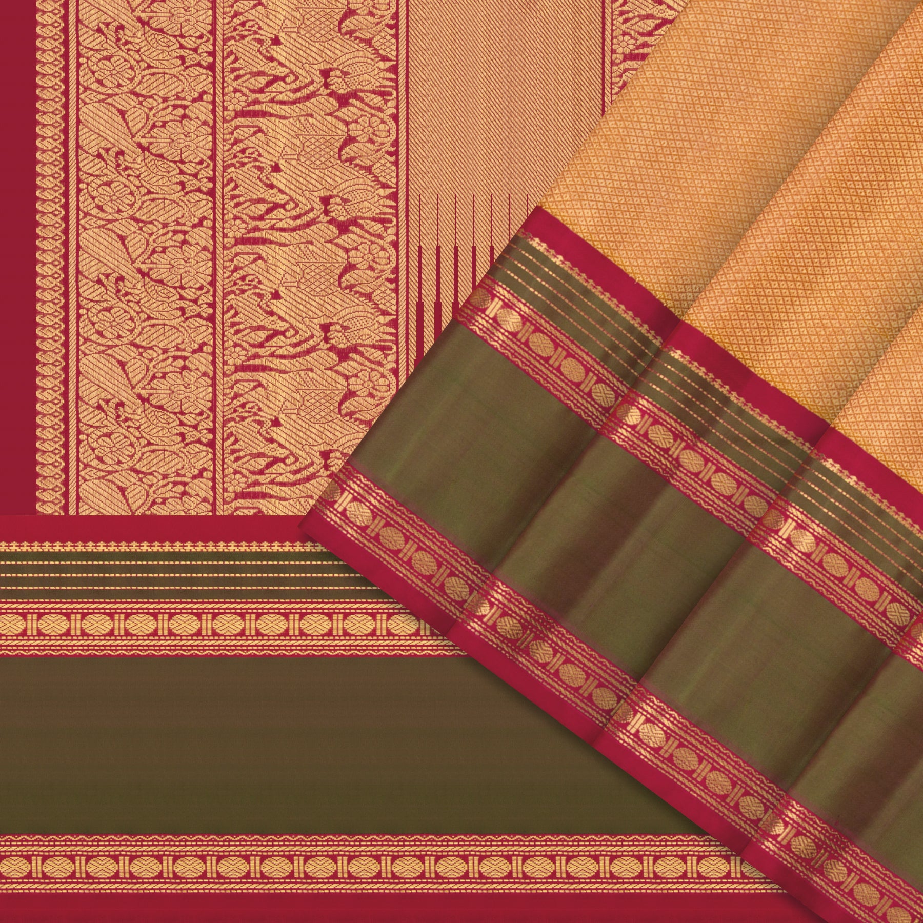 Kanakavalli Kanjivaram Silk Sari 25-040-HS001-09065 - Cover View