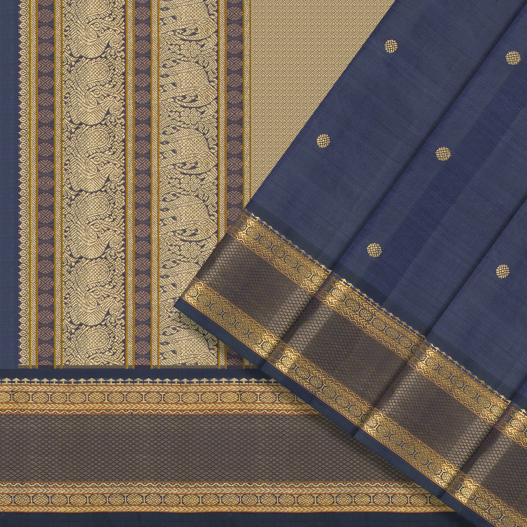 Kanakavalli Kanjivaram Silk Sari 25-040-HS001-09091 - Cover View