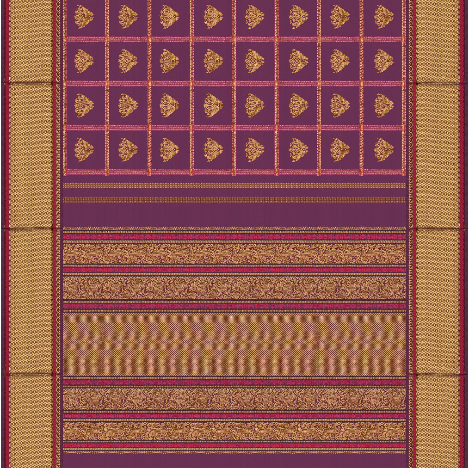 Kanakavalli Kanjivaram Silk Sari 25-040-HS001-09119 - Full View