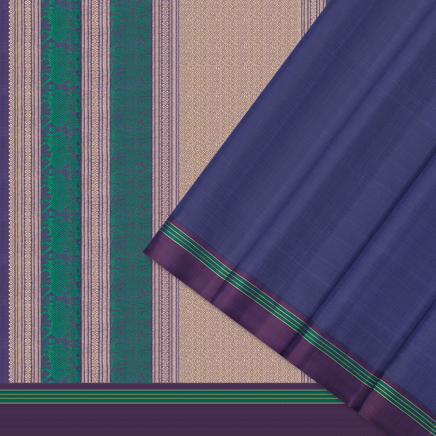 Kanakavalli Kanjivaram Silk Sari 25-040-HS001-09146 - Cover View