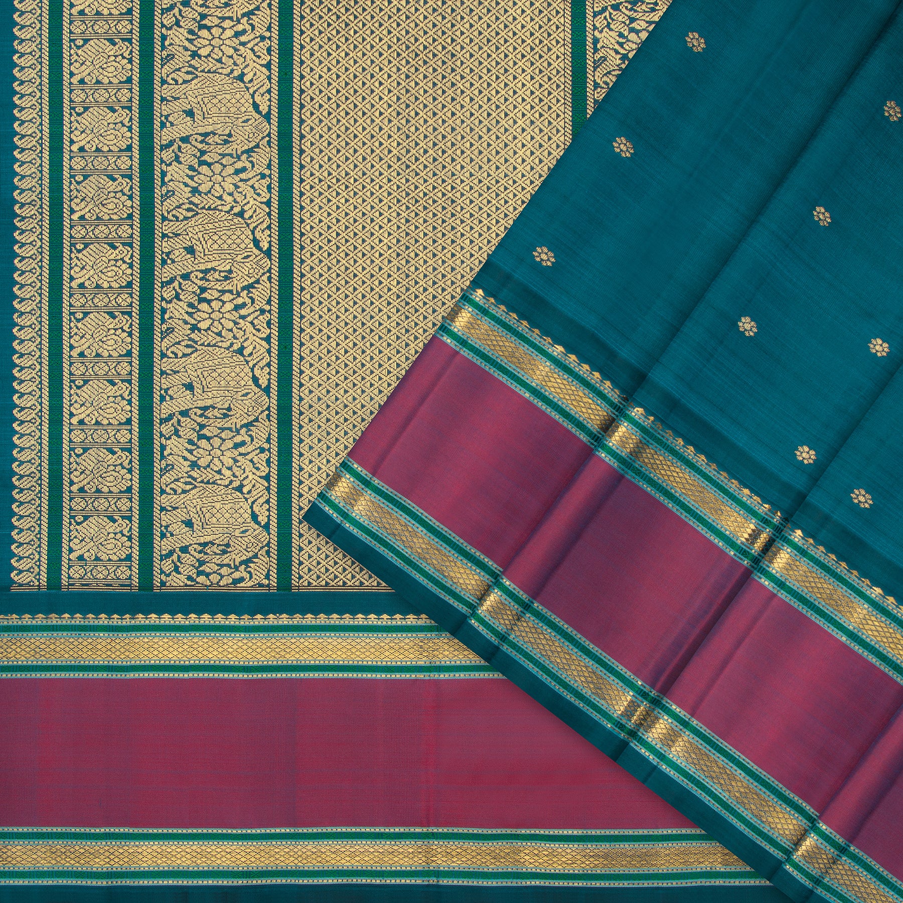 Kanakavalli Kanjivaram Silk Sari 25-040-HS001-09148 - Cover View