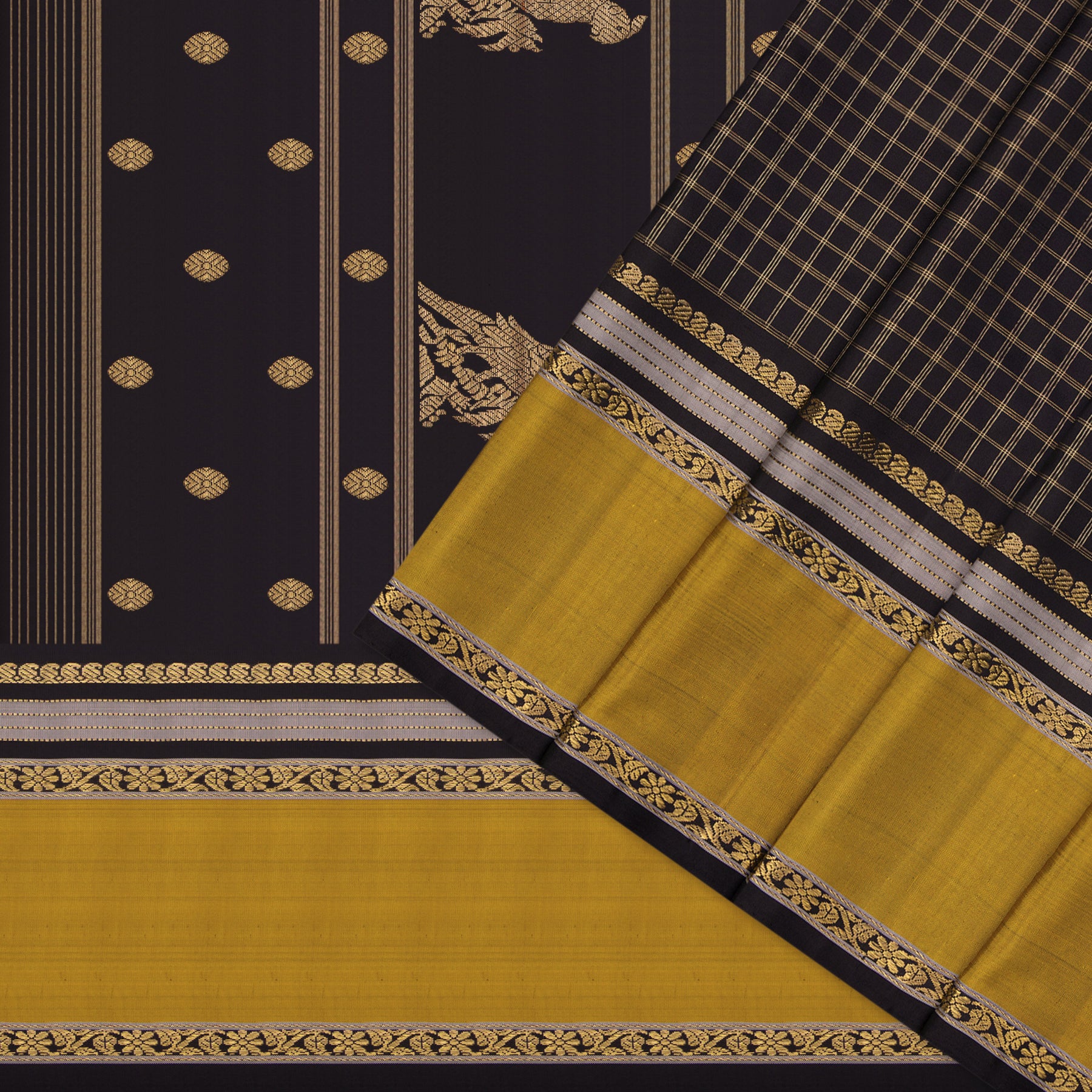 Kanakavalli Kanjivaram Silk Sari 25-040-HS001-09158 - Cover View