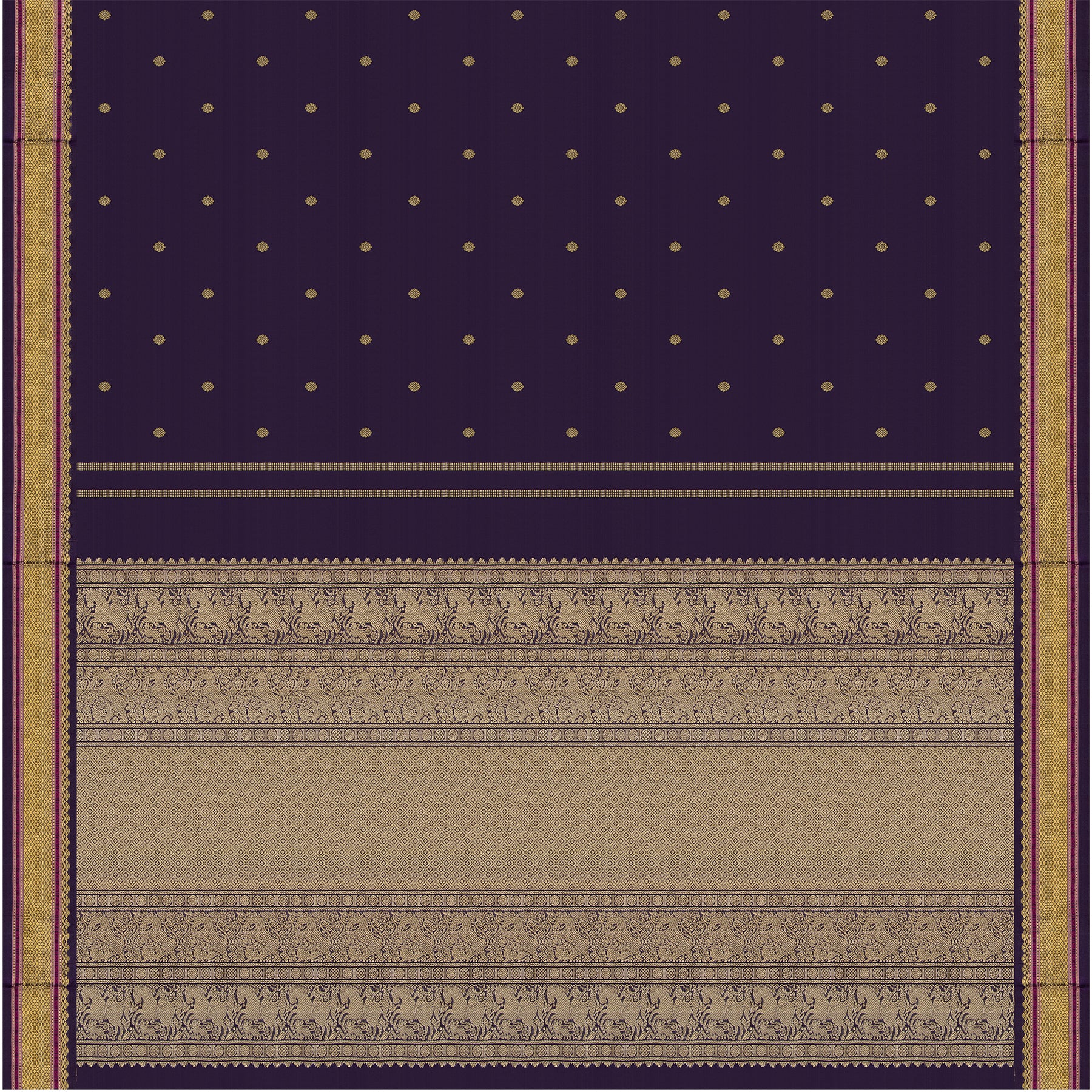 Kanakavalli Kanjivaram Silk Sari 25-040-HS001-10809 - Full View