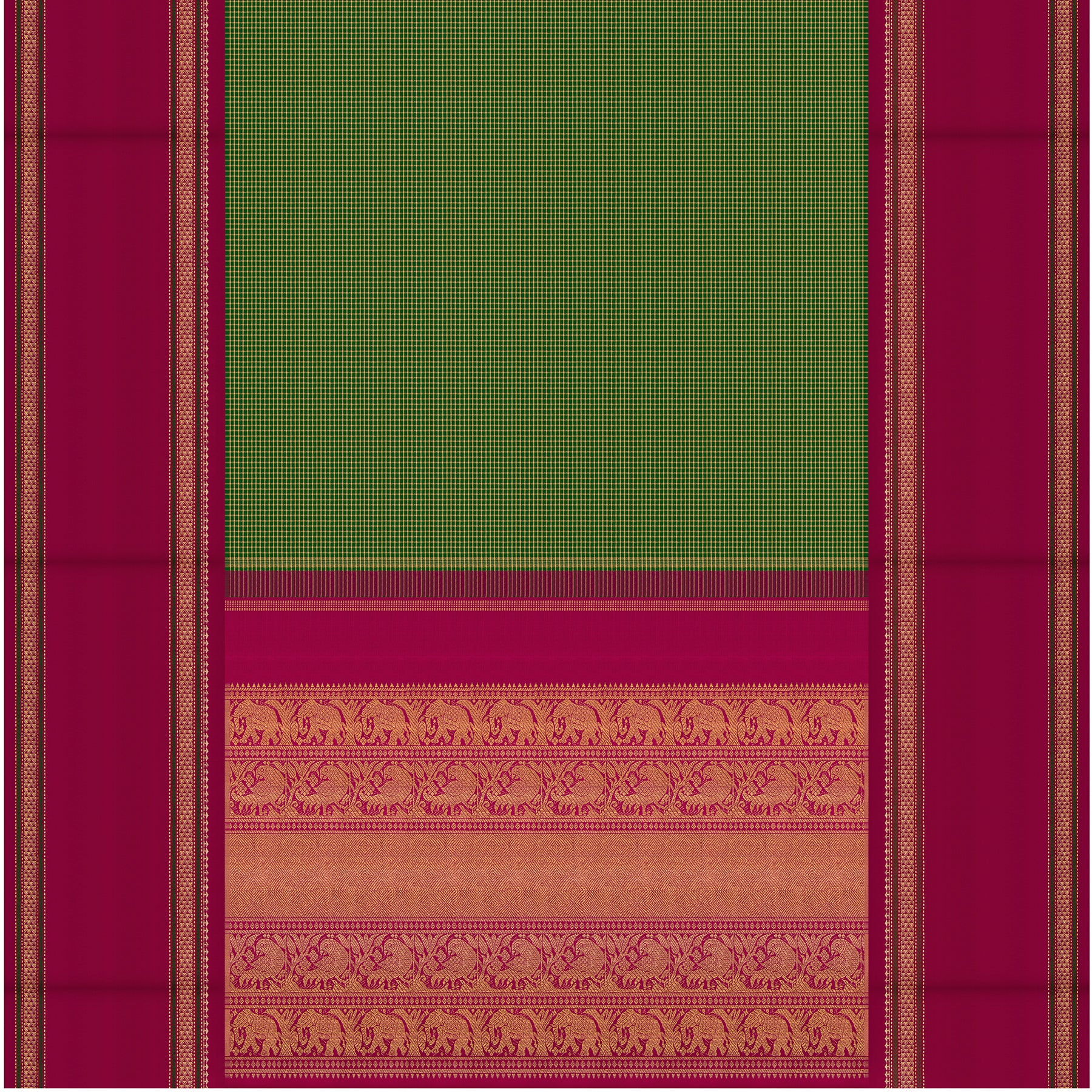 Kanakavalli Kanjivaram Silk Sari 25-040-HS001-10812 - Full View