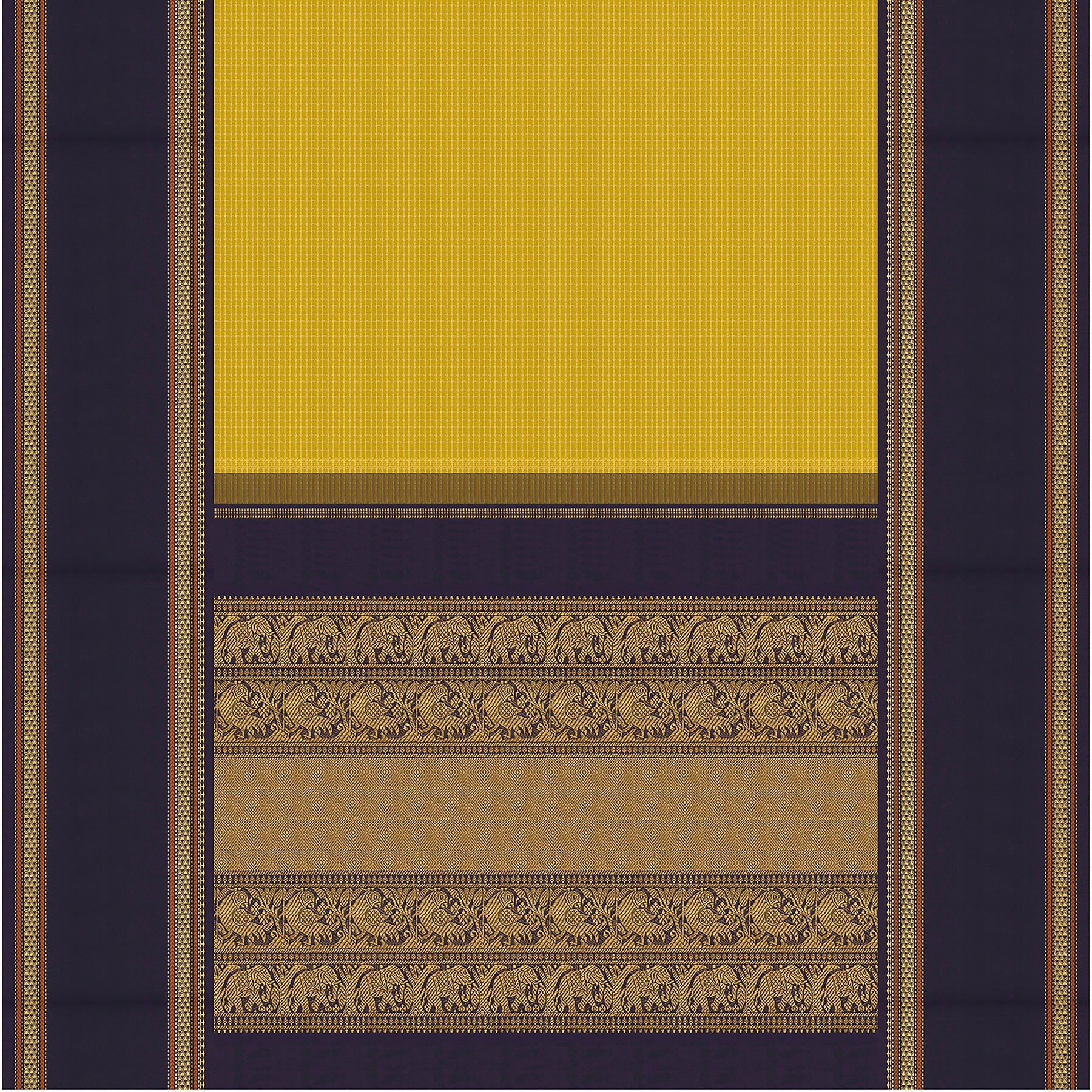 Kanakavalli Kanjivaram Silk Sari 25-041-HS001-00244 - Full View