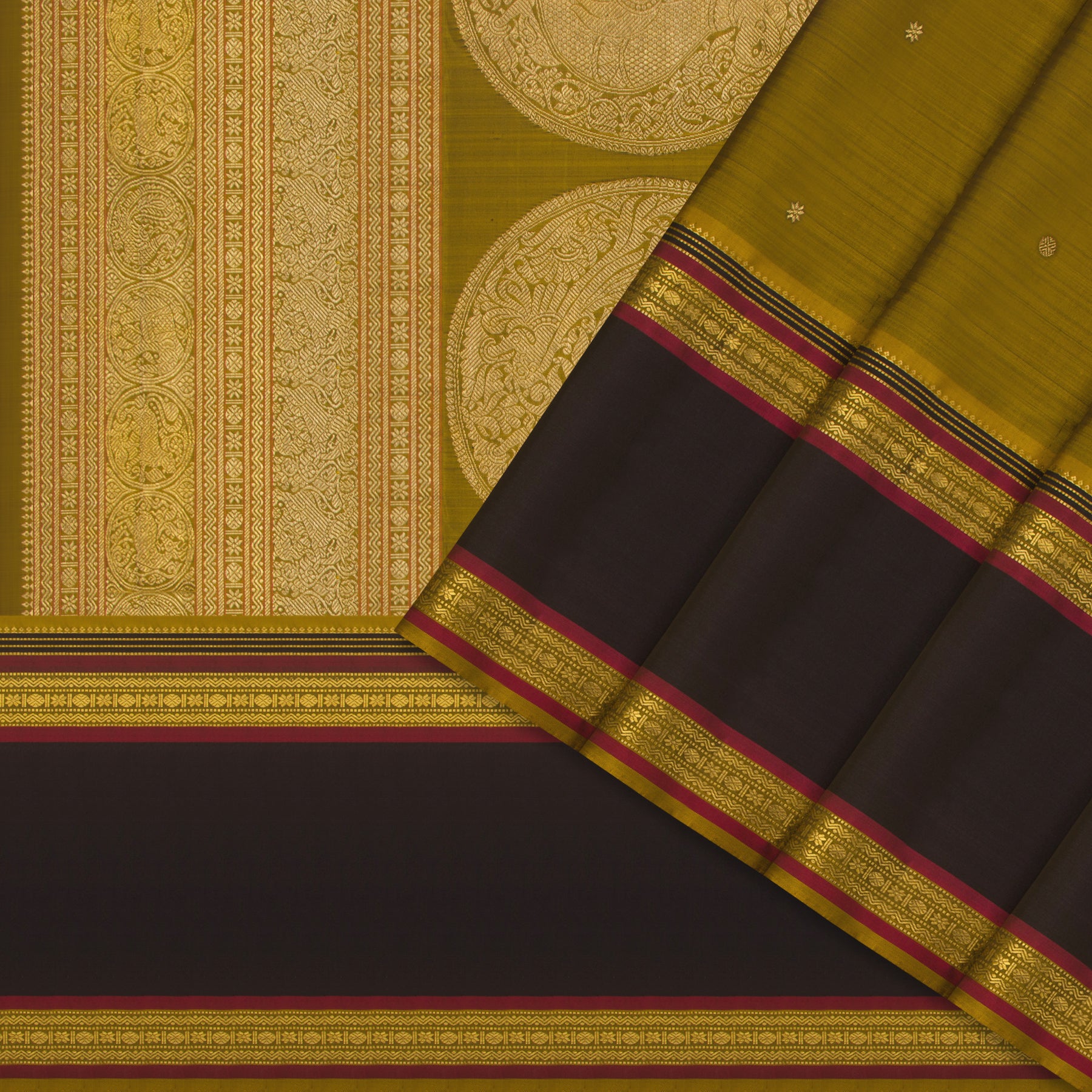 Kanakavalli Kanjivaram Silk Sari 25-041-HS001-01266 - Cover View
